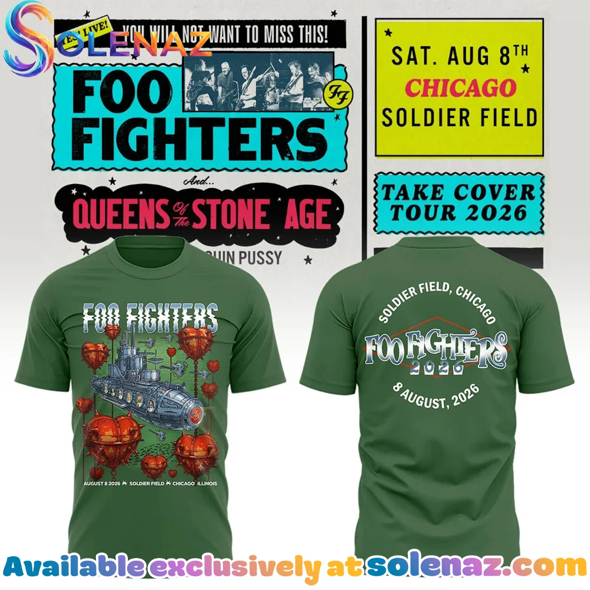 FF Take Cover Tour Chicago IL Shirt & Hoodie [Drop 12]
