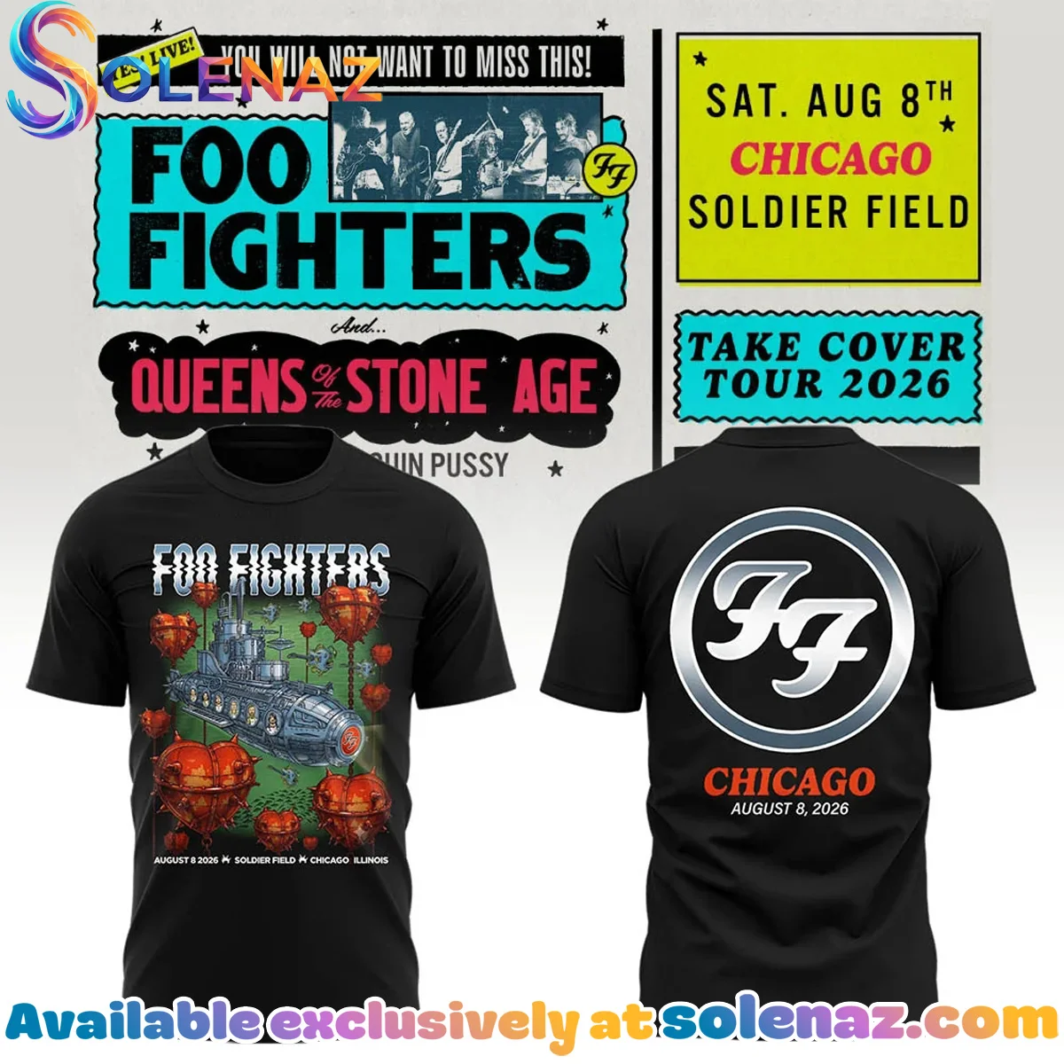 FF Take Cover Tour Chicago IL T-Shirt & Hoodie - Series 10