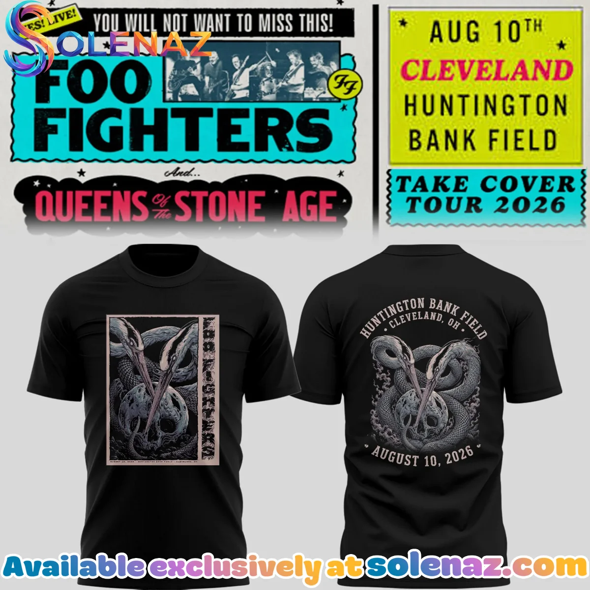 FF Take Cover Tour Cleveland Shirt & Hoodie