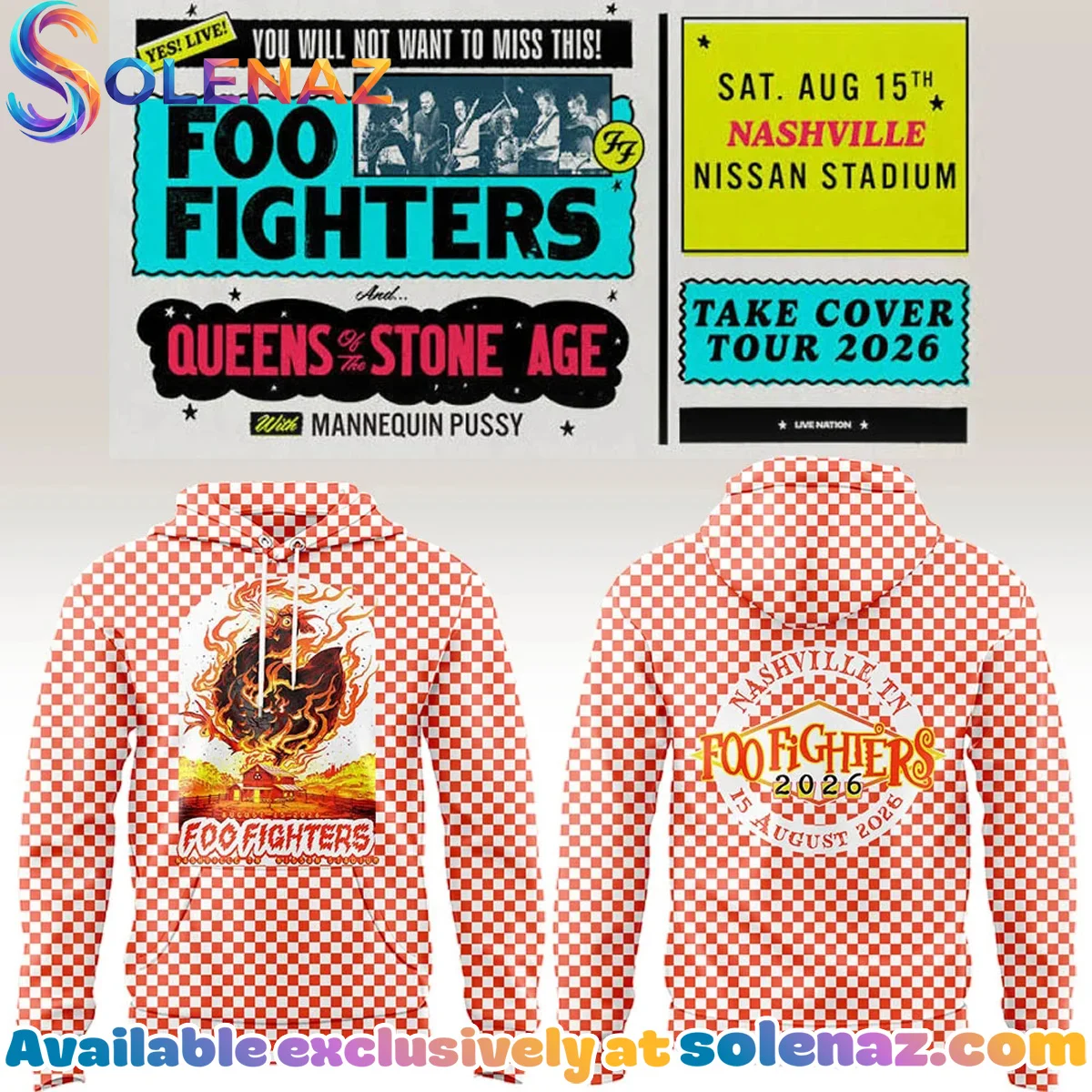 FF Take Cover Tour Nashville TN Shirt & Hoodie - Series 4