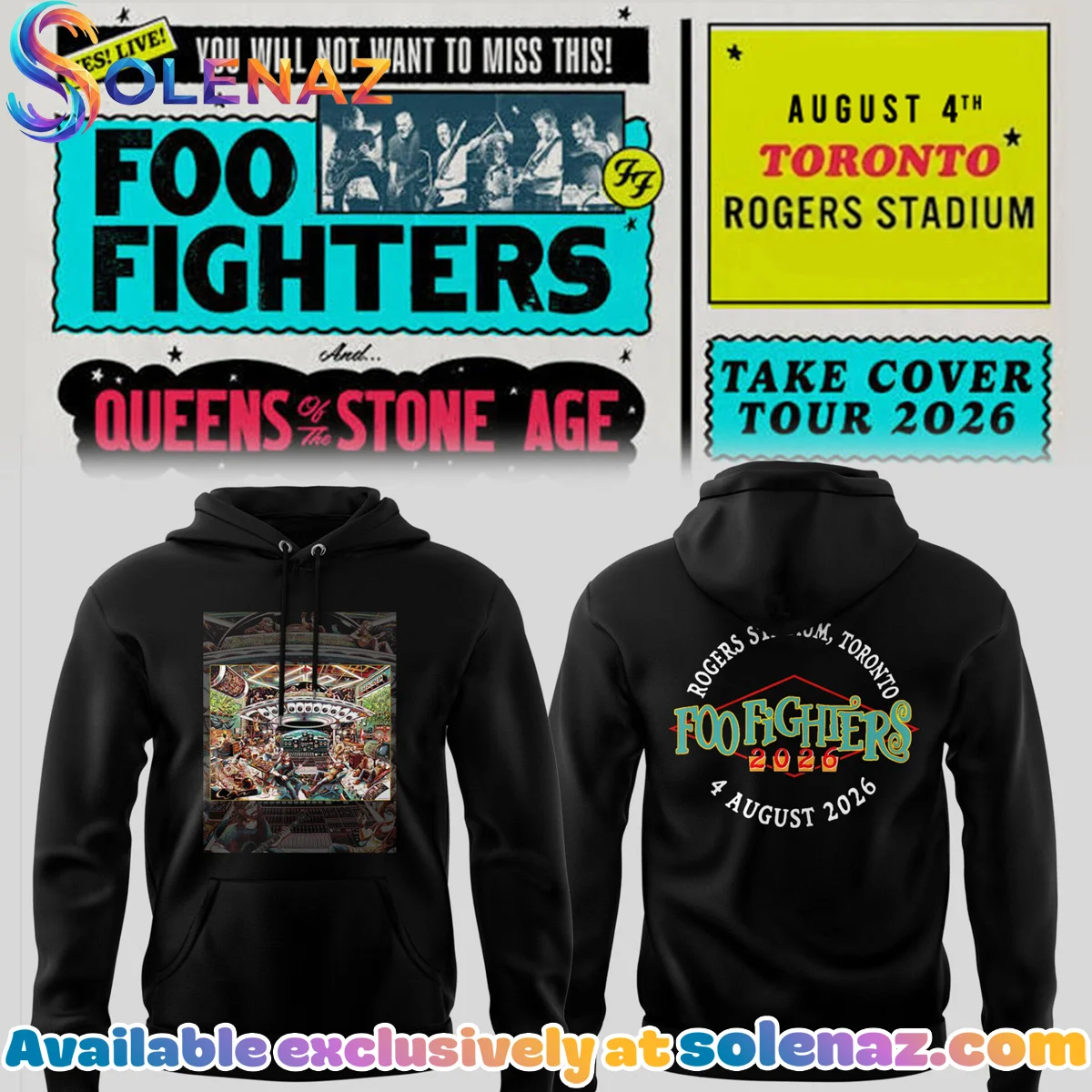 FF Take Cover Tour Toronto ON T-Shirt & Hoodie - Series 1