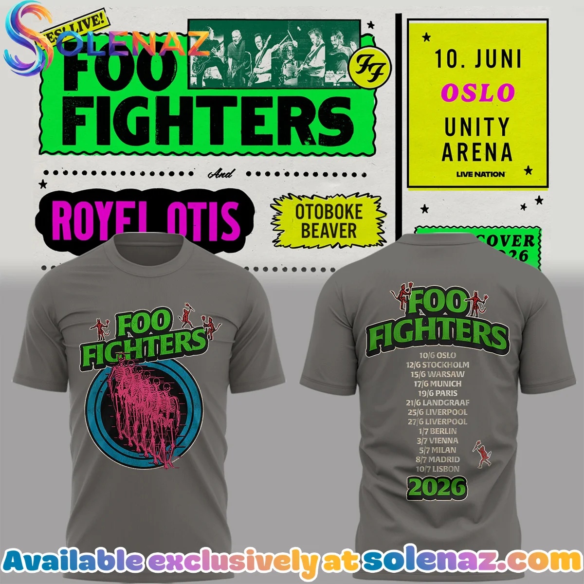 FF Take Cover Tour Shirt & Hoodie - Variant 5