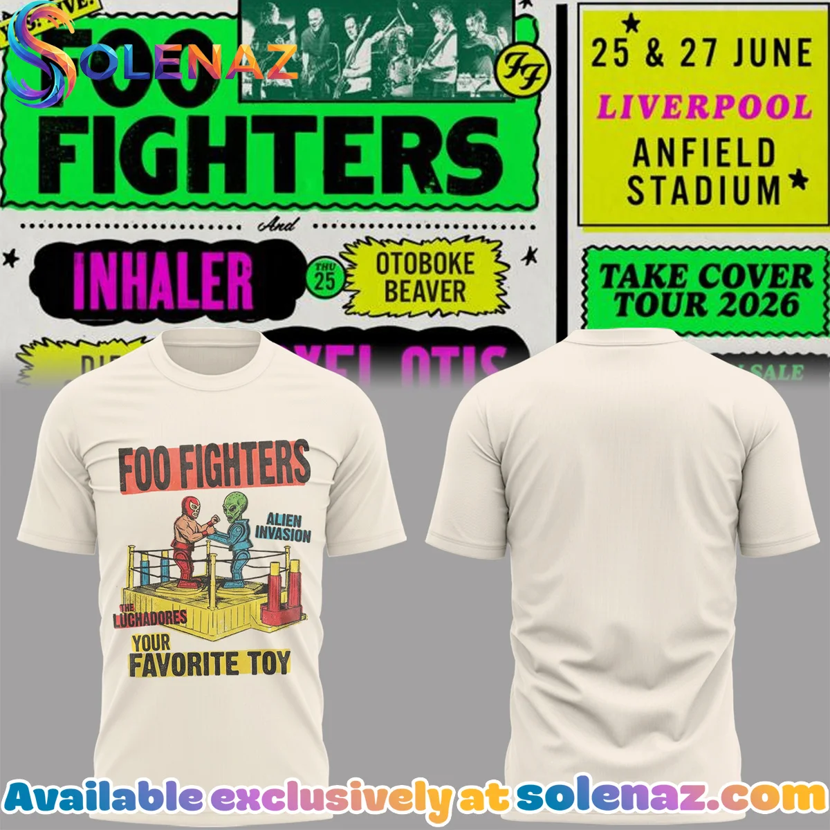 FF Take Cover Tour Shirt & Hoodie (Release 3)