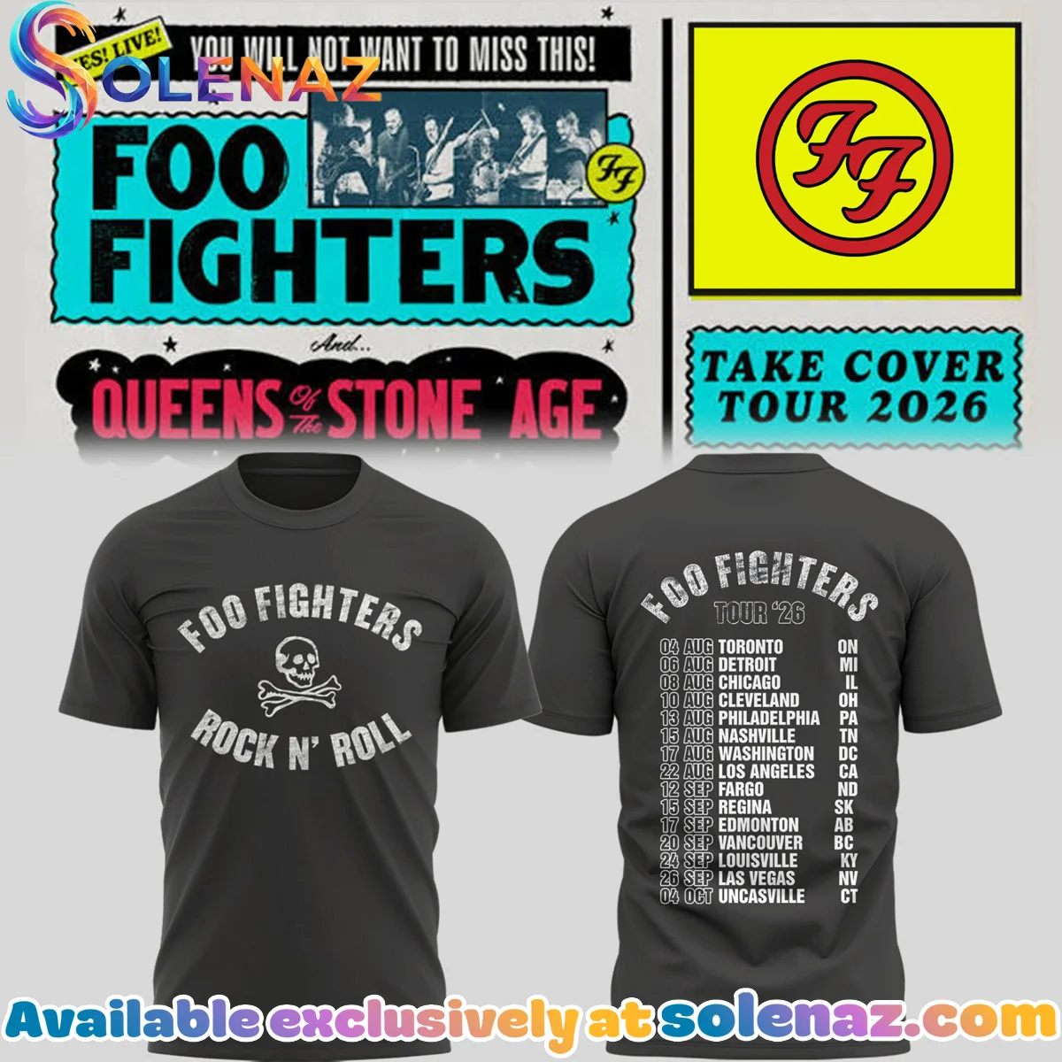 FF Take Cover Tour T-Shirt & Hoodie - Series 7