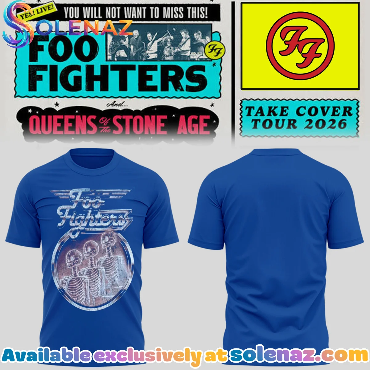 FF Take Cover Tour Shirt & Hoodie - Variant 13