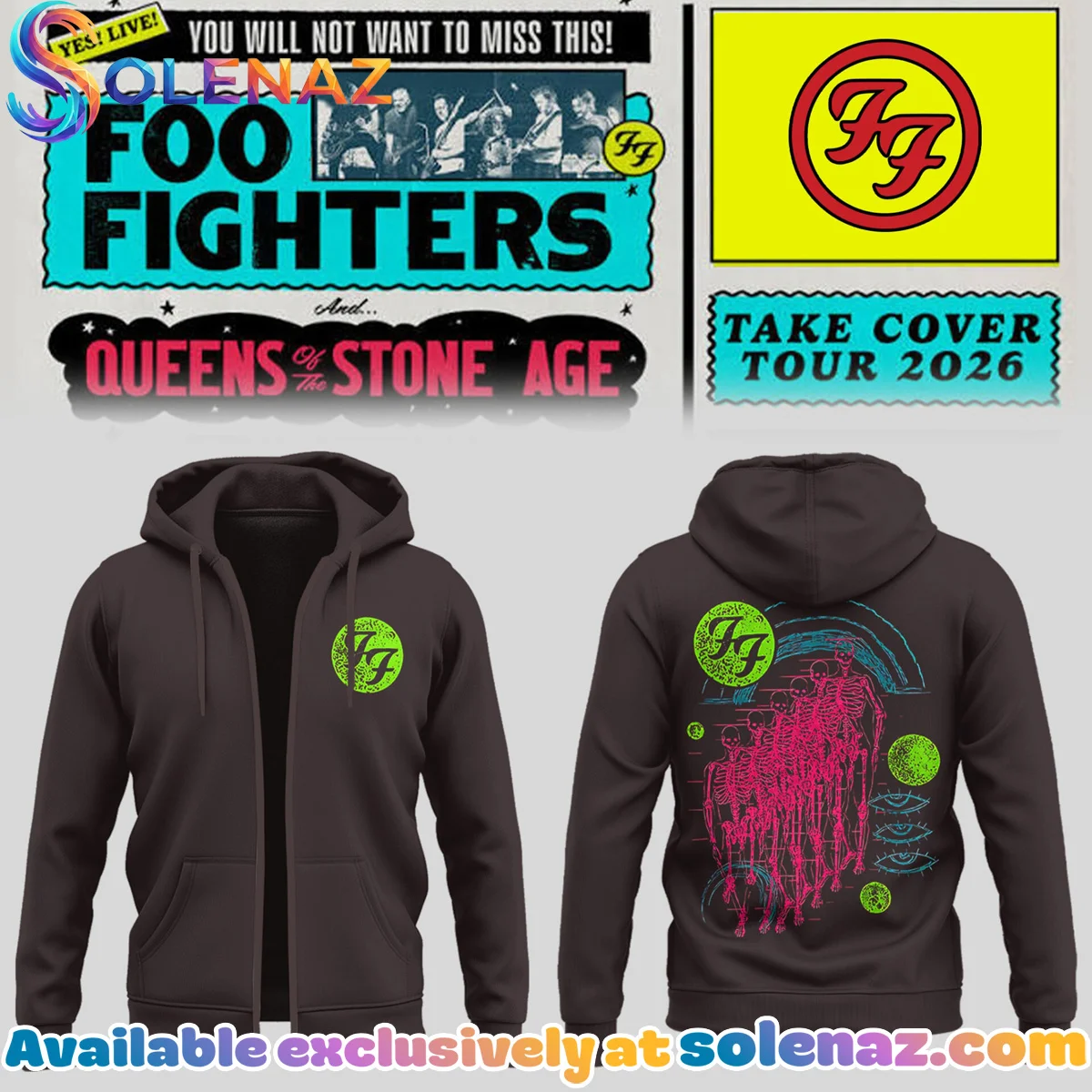 FF Take Cover Tour T-Shirt & Hoodie (Release 15)