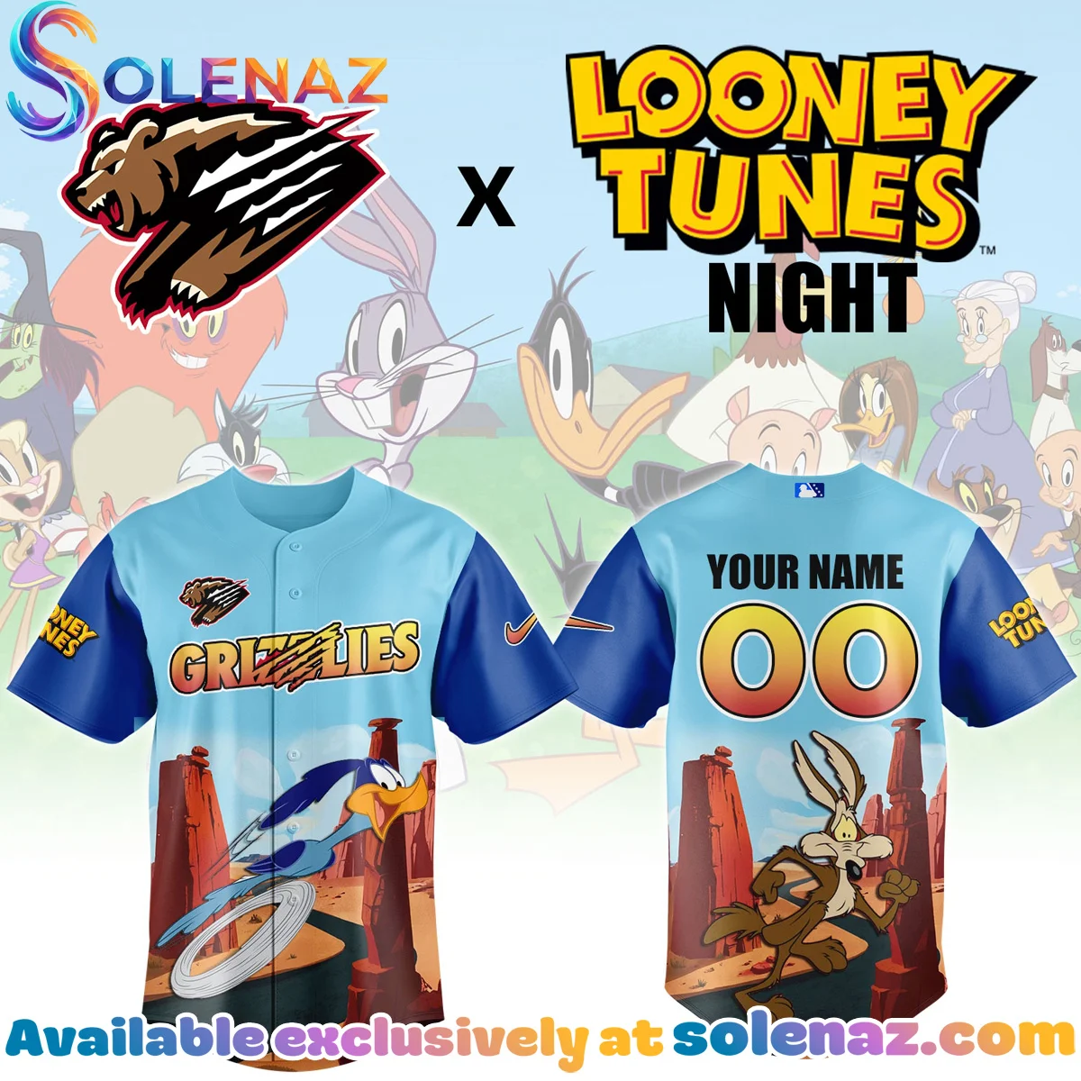 Fresno Grizzlies x Looney Tunes Jersey Fresno Grizzlies x Looney Tunes Jersey