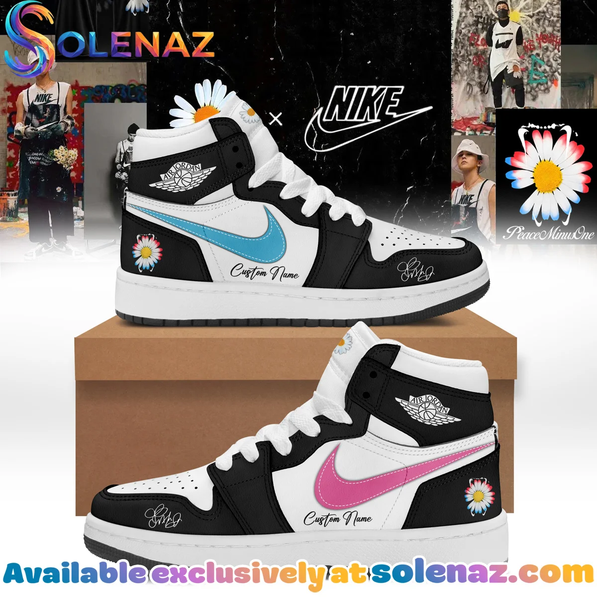 G-Dragon PEACEMINUSONE Custom Air Force 1 & Jordan 1 Shoes - Part 5