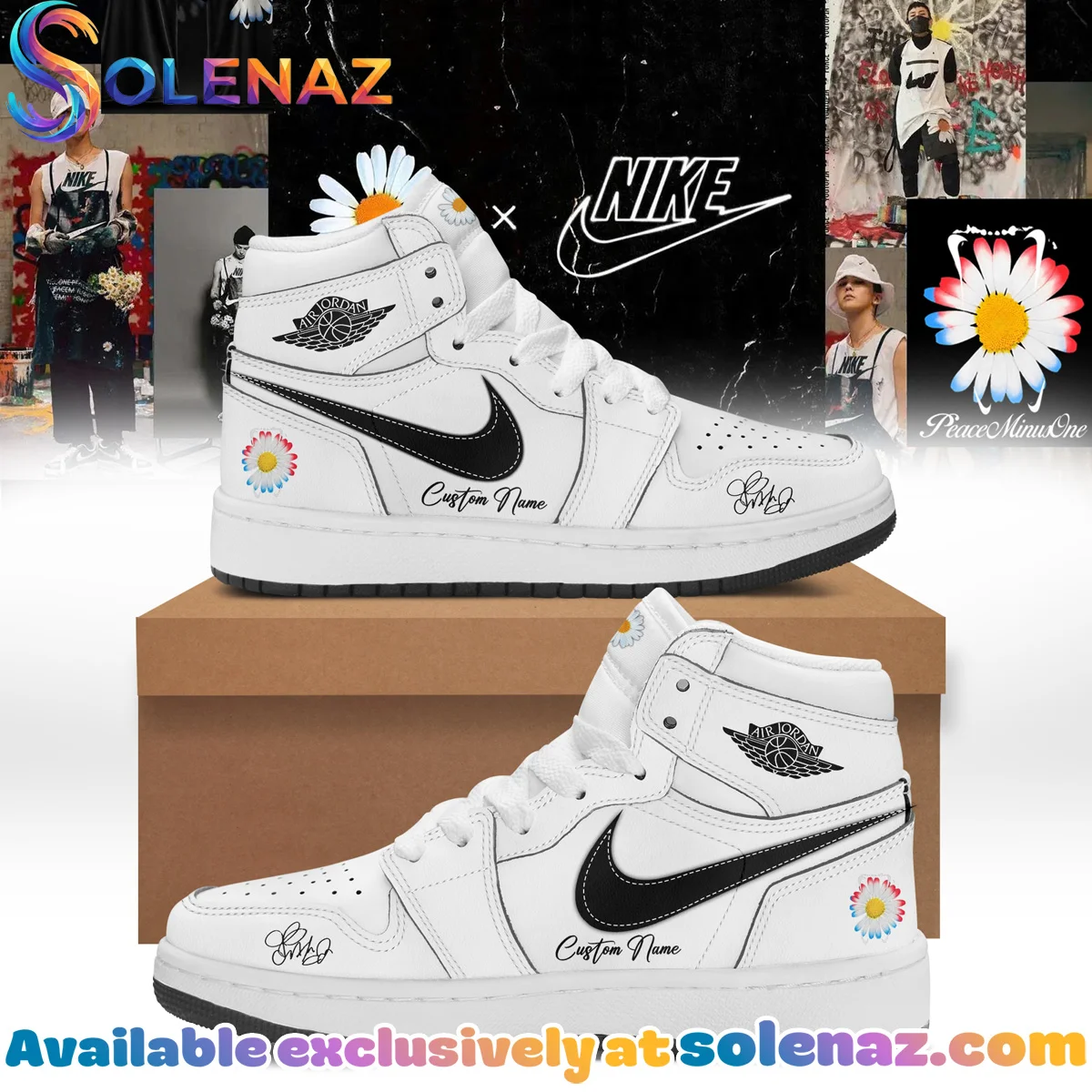 G-Dragon PEACEMINUSONE Custom Air Force 1 & Jordan 1 Shoes [Batch 7]