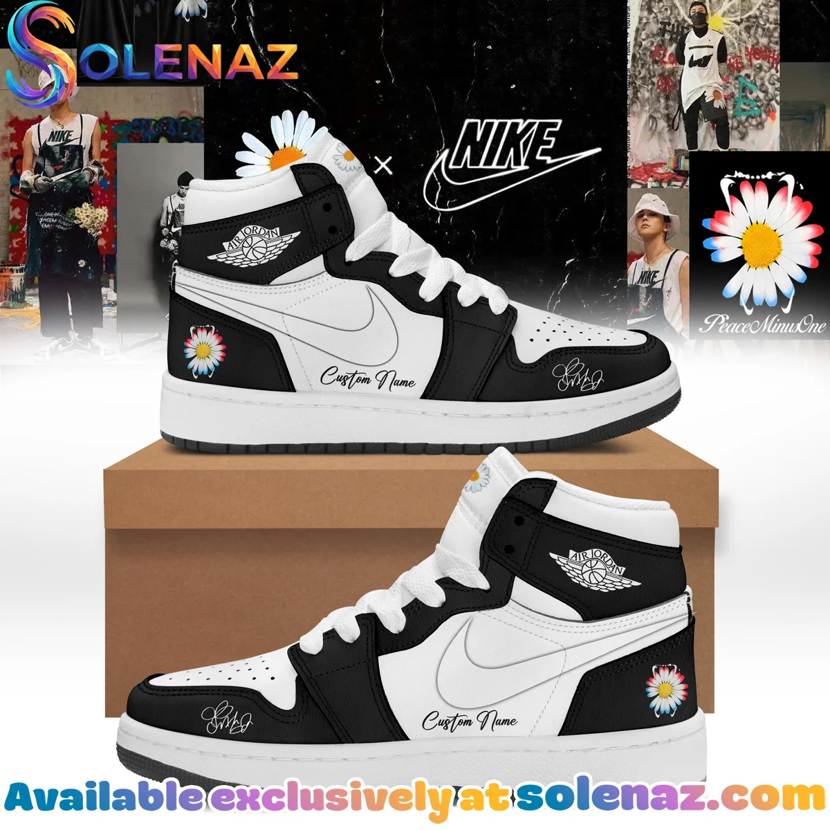 G-Dragon PEACEMINUSONE Custom Air Force 1 & Jordan 1 Shoes [Drop 8]