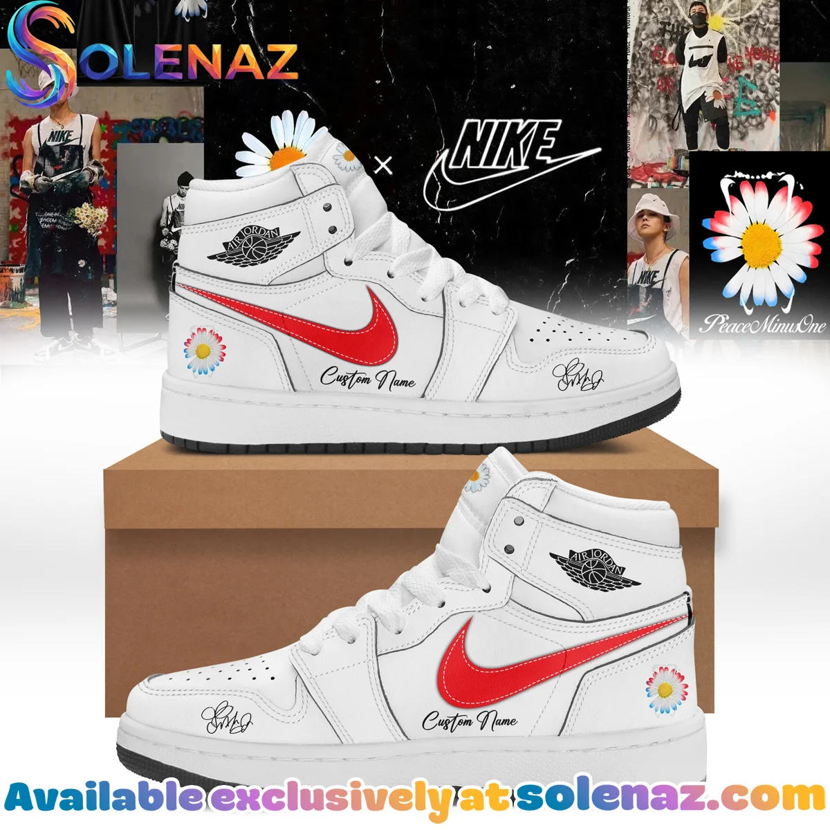 G-Dragon PEACEMINUSONE Custom Air Force 1 & Jordan 1 Shoes [Drop 11]