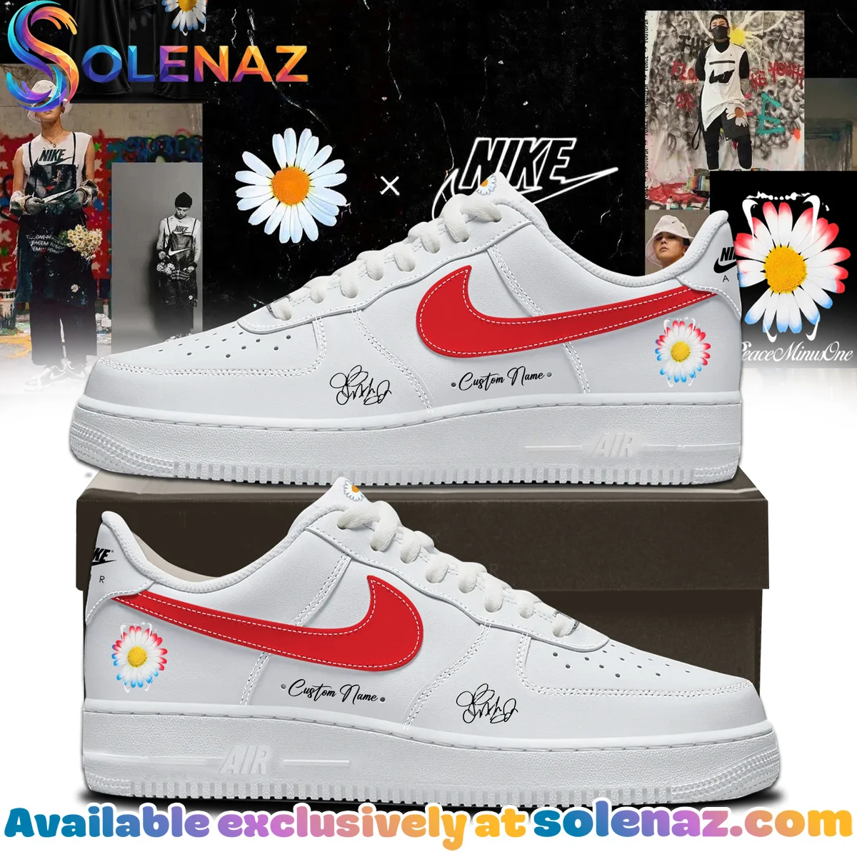 G-Dragon PEACEMINUSONE Custom Air Force 1 & Jordan 1 Shoes [Drop 10]