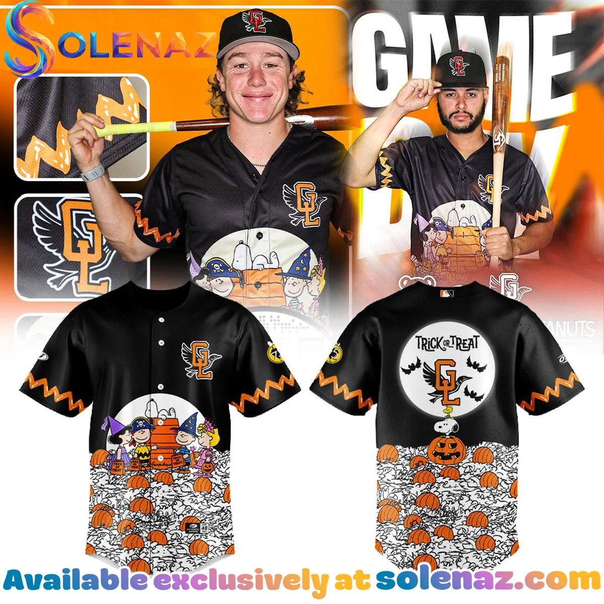 Great Lakes Loons Peanuts Halloween Jersey