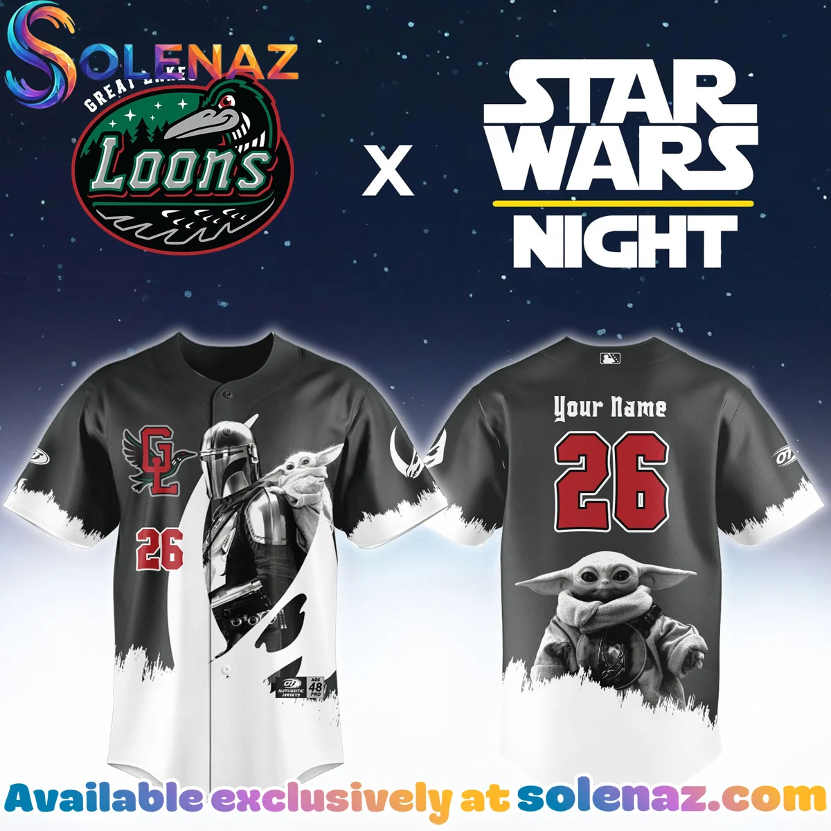 Great Lakes Loons Star Wars Jersey Great Lakes Loons Star Wars Jersey