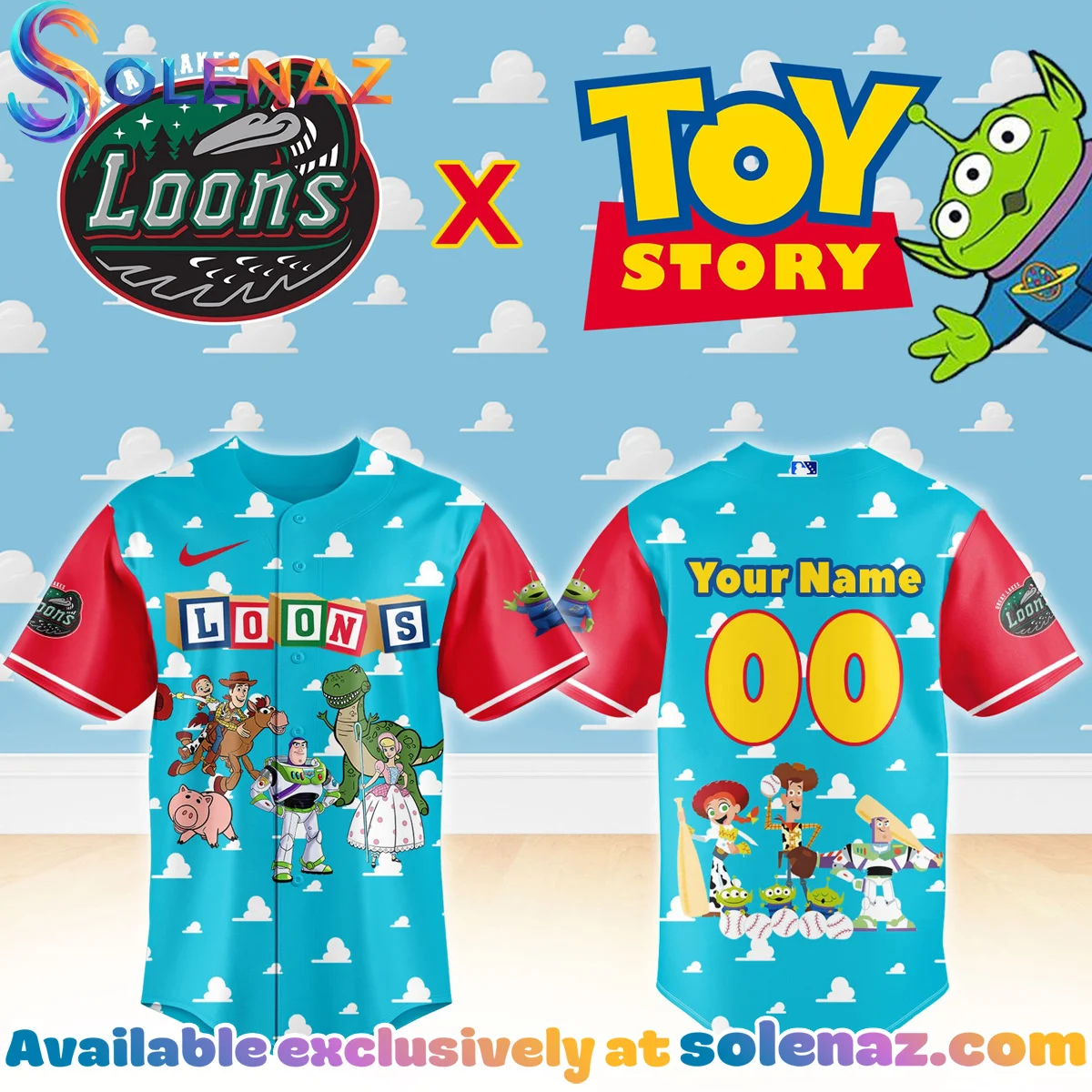 Great Lakes Loons x Toy Story Jersey Great Lakes Loons x Toy Story Jersey