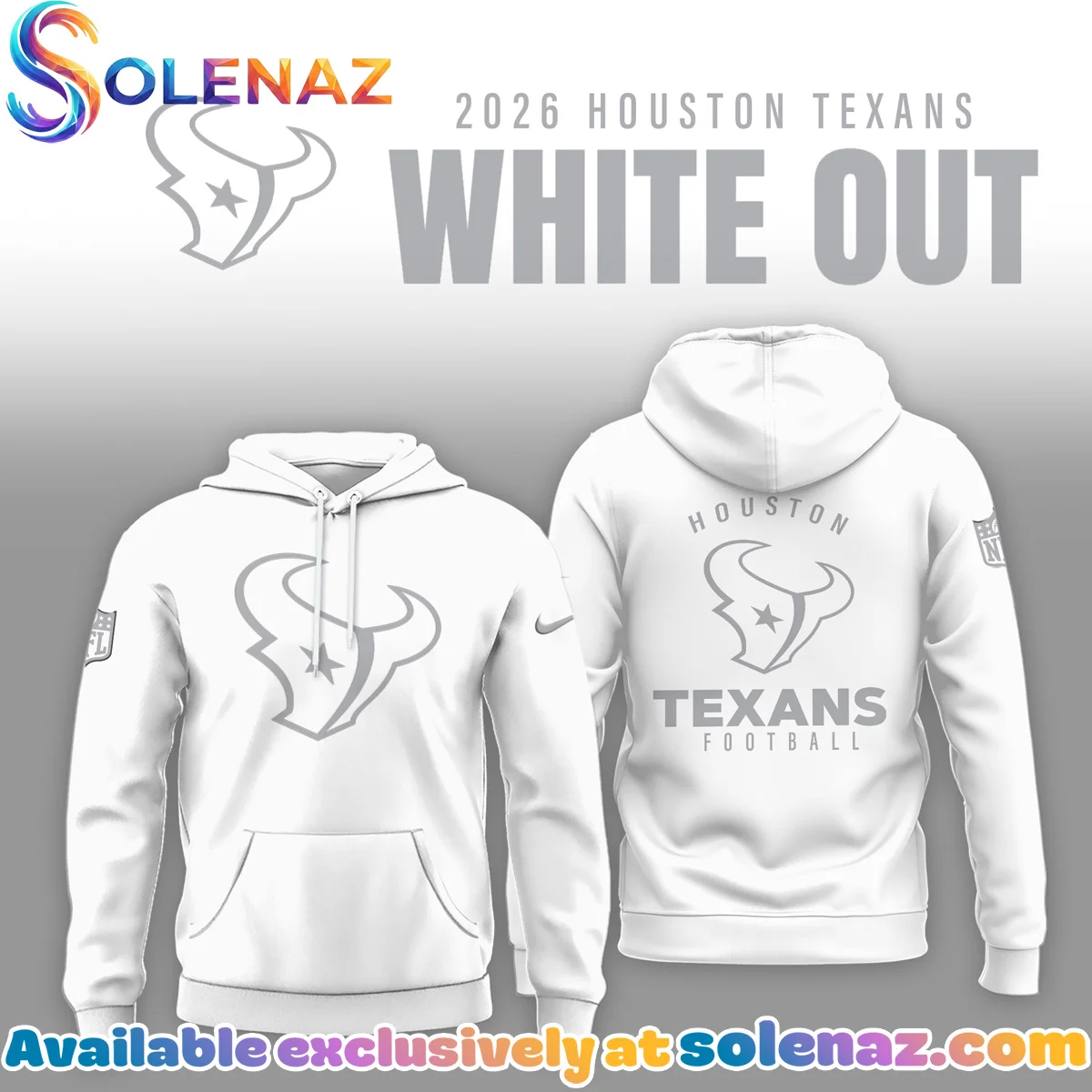 Houston Texans White Out T-Shirt & Hoodie Houston Texans White Out T-Shirt & Hoodie