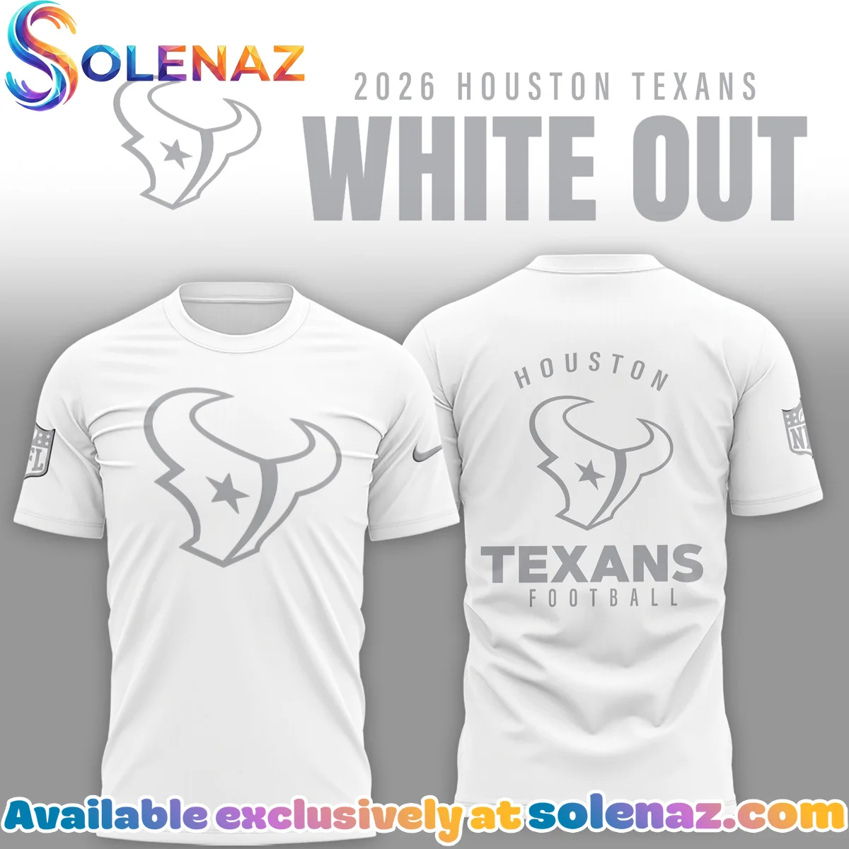 Houston Texans White Out T-Shirt & Hoodie Houston Texans White Out T-Shirt & Hoodie