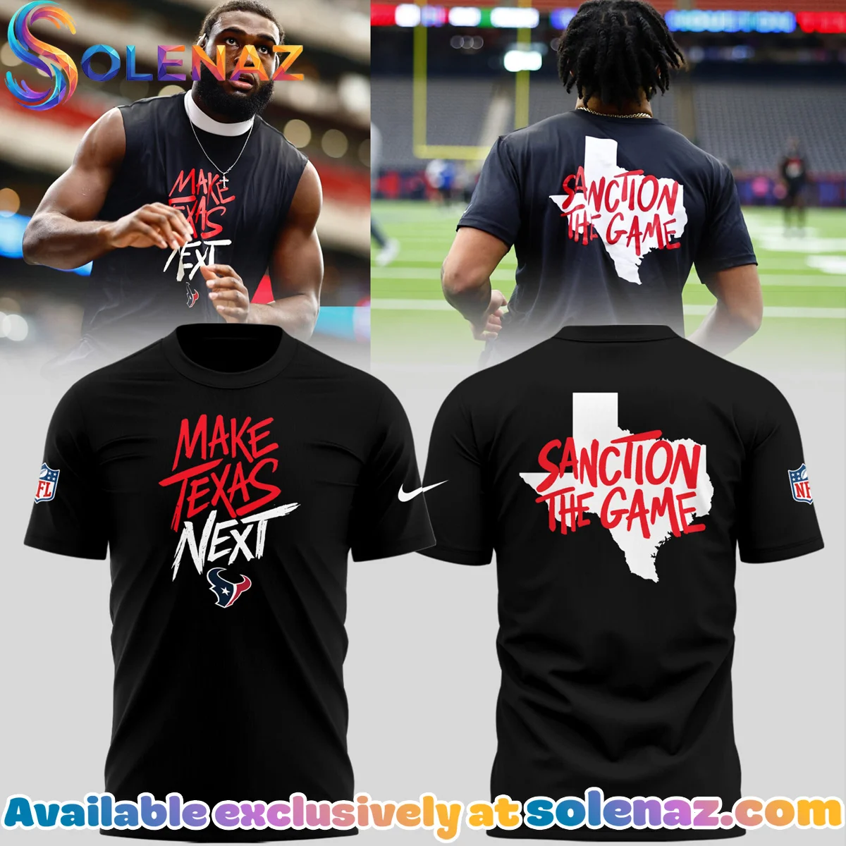 Houston Texans Make Texas Next T-Shirt & Hoodie (Style 7)