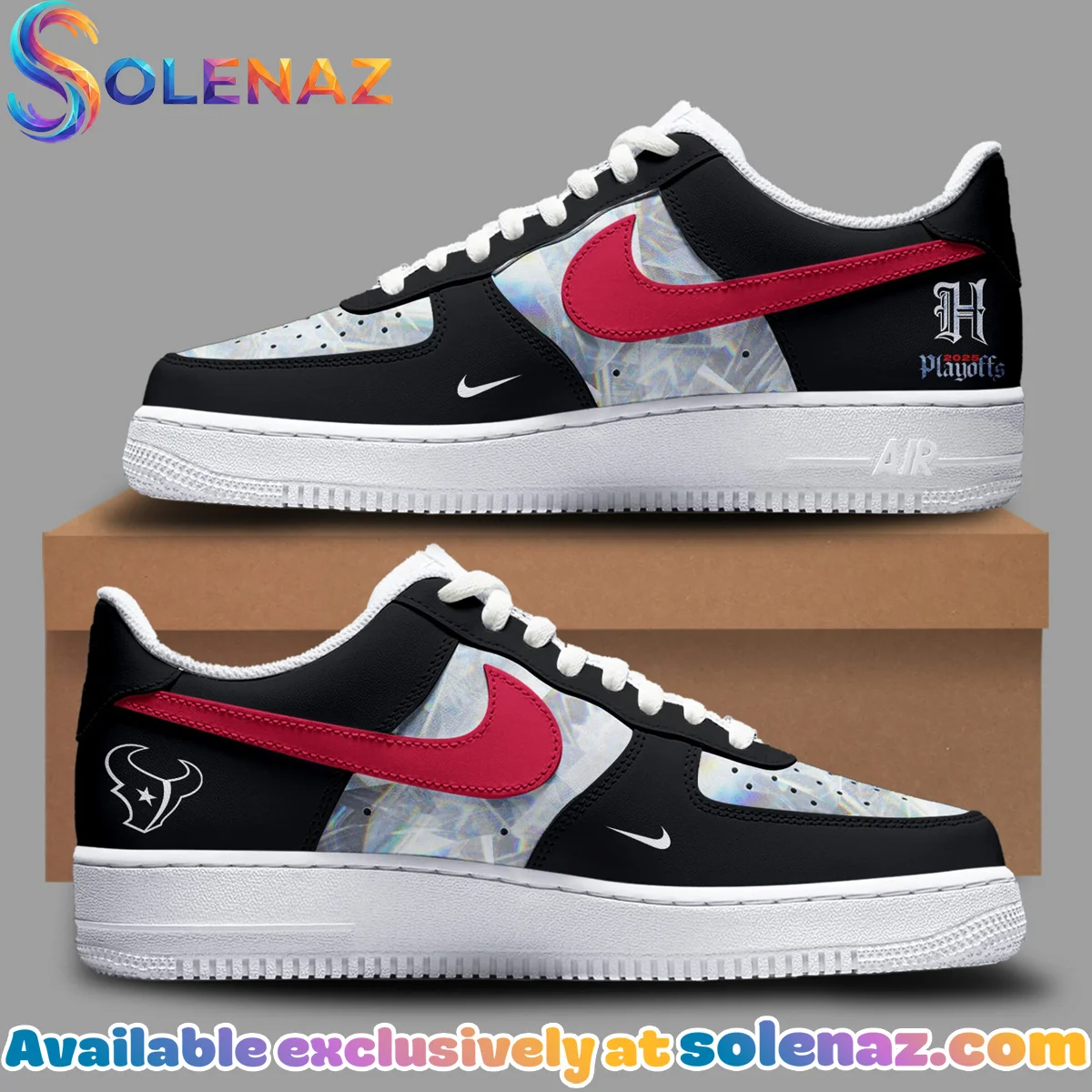 Houston Texans SWARM City Custom Air Force 1 & Jordan 1 Shoes - Series 2