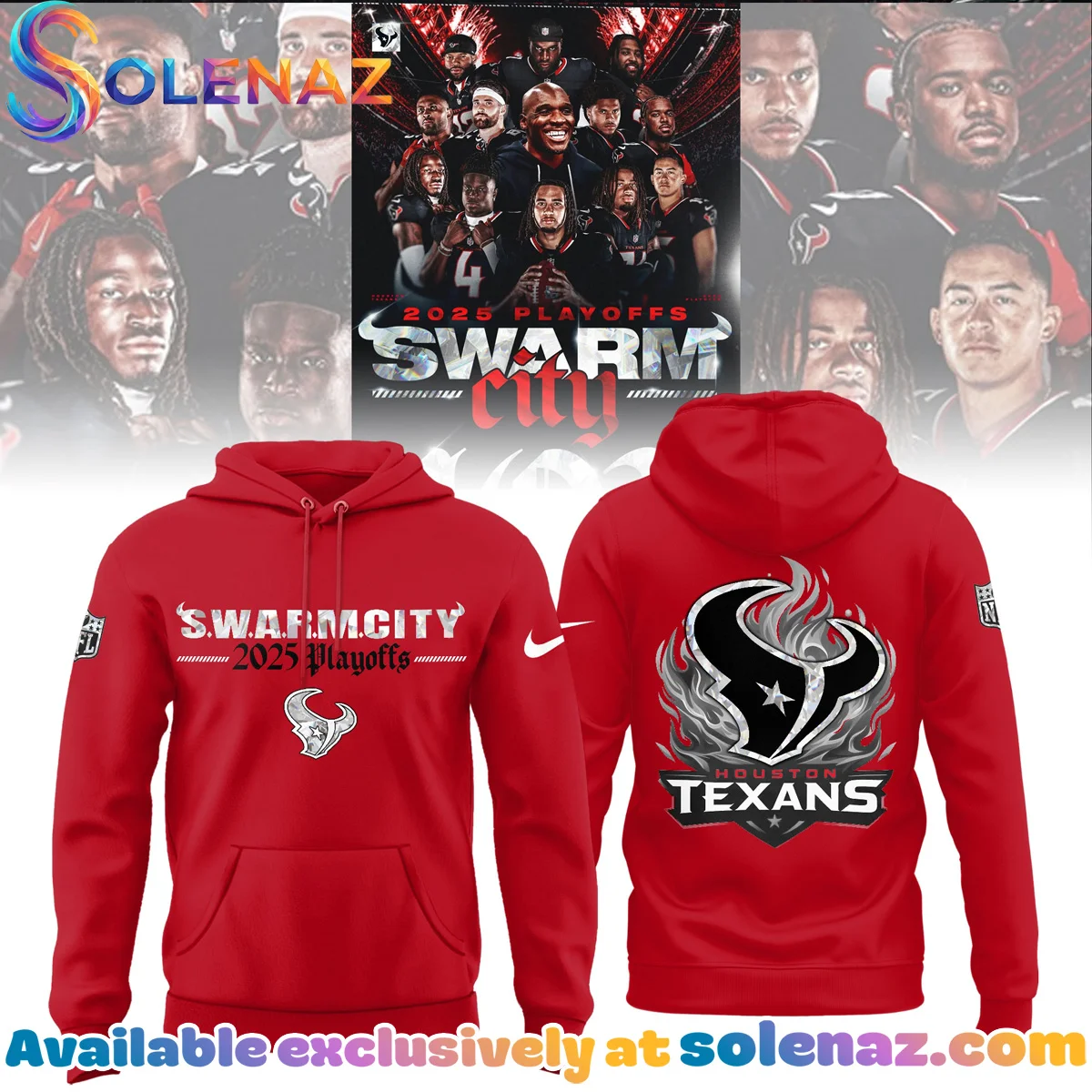 Houston Texans SWARM City T-Shirt & Hoodie - Part 13 Houston Texans SWARM City T-Shirt & Hoodie - Part 13