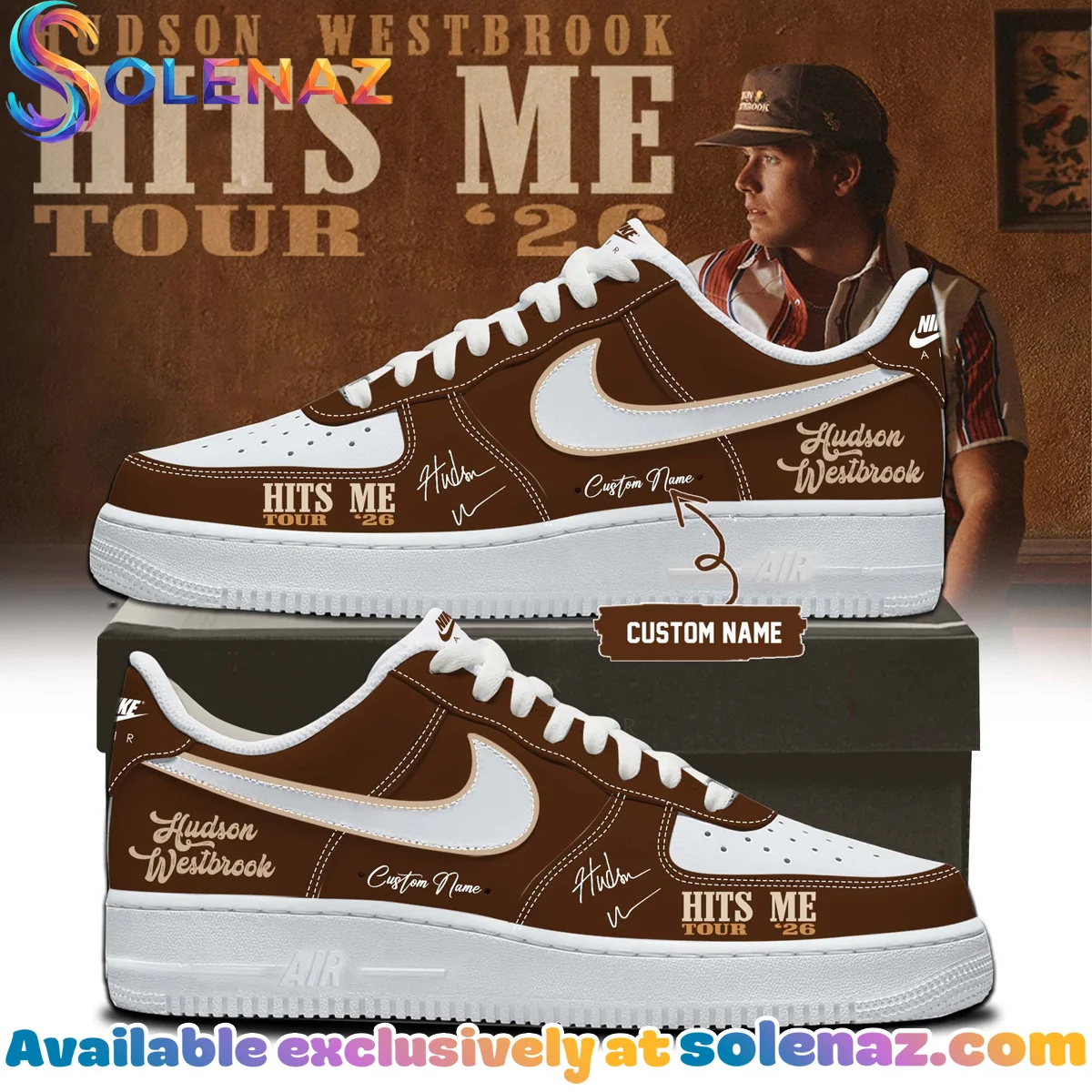 Hudson Westbrook Hits Me Tour Custom Air Force 1 & Jordan 1 Shoes - Series 16