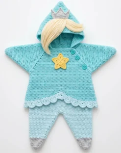 Baby Crochet Starfish Swaddle Blanket 22