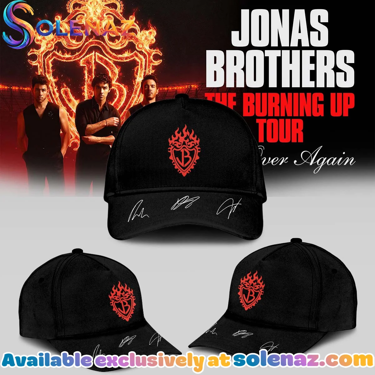 Jonas Brothers The Burning Up Tour Shirt & Hoodie (Style 30) Jonas Brothers The Burning Up Tour Shirt & Hoodie (Style 30)