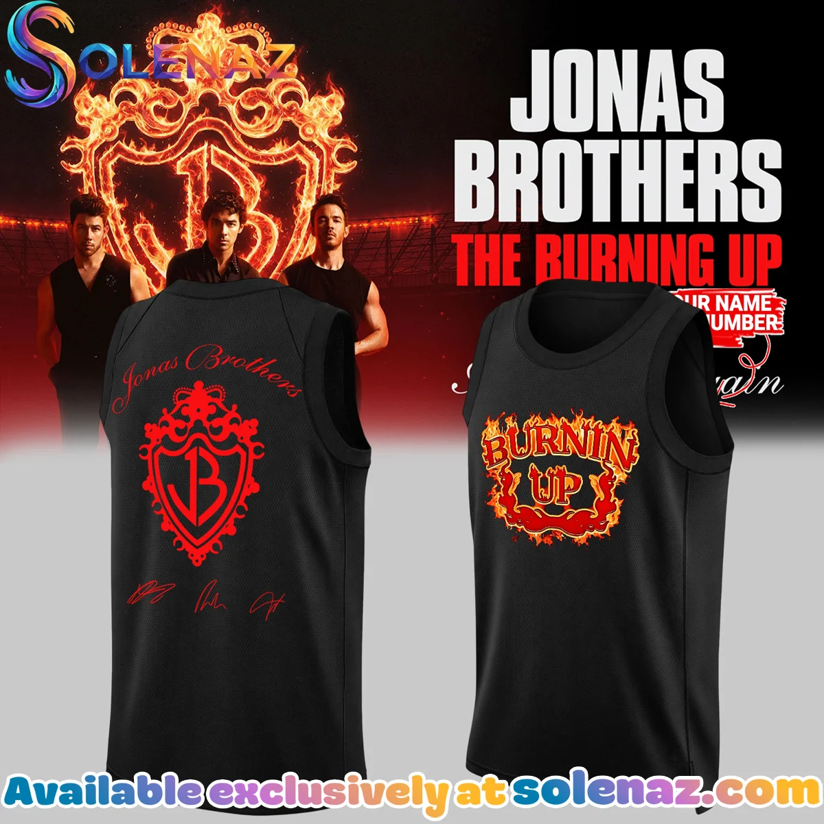 Jonas Brothers The Burning Up Tour Jersey (Release 12)