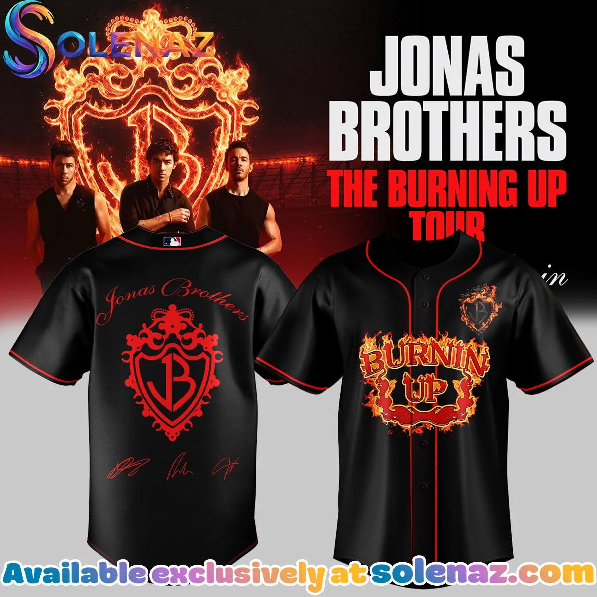 Jonas Brothers The Burning Up Tour Jersey (Design 11)