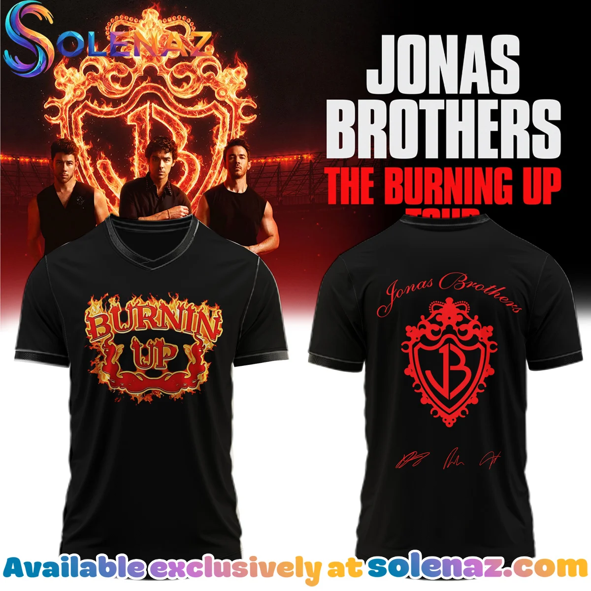 Jonas Brothers The Burning Up Tour Jersey - Variant 13