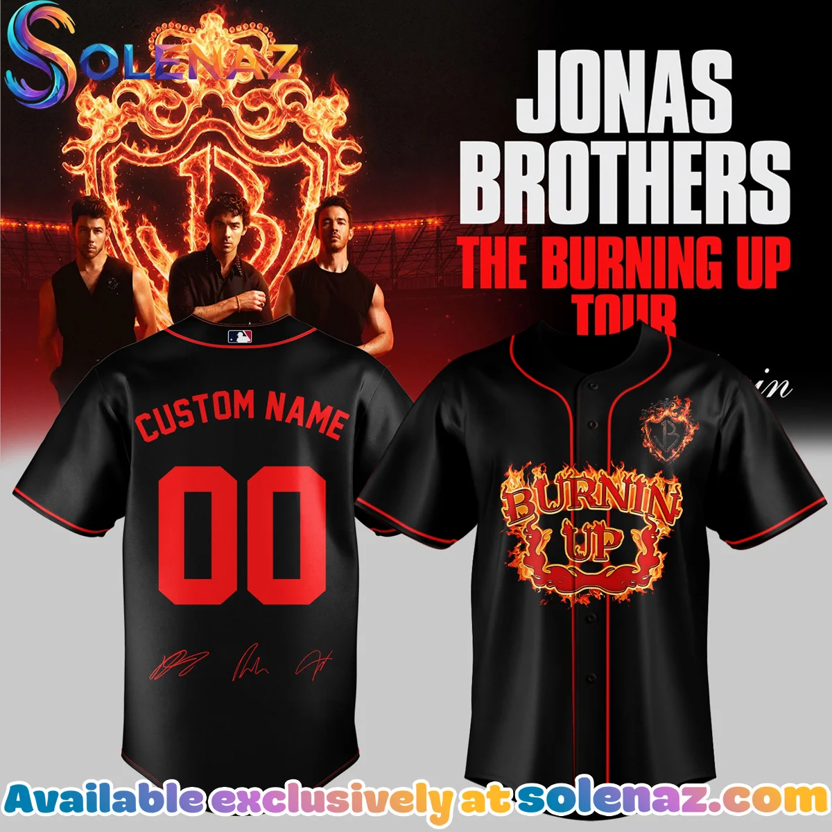 Jonas Brothers The Burning Up Tour Jersey (Release 7)