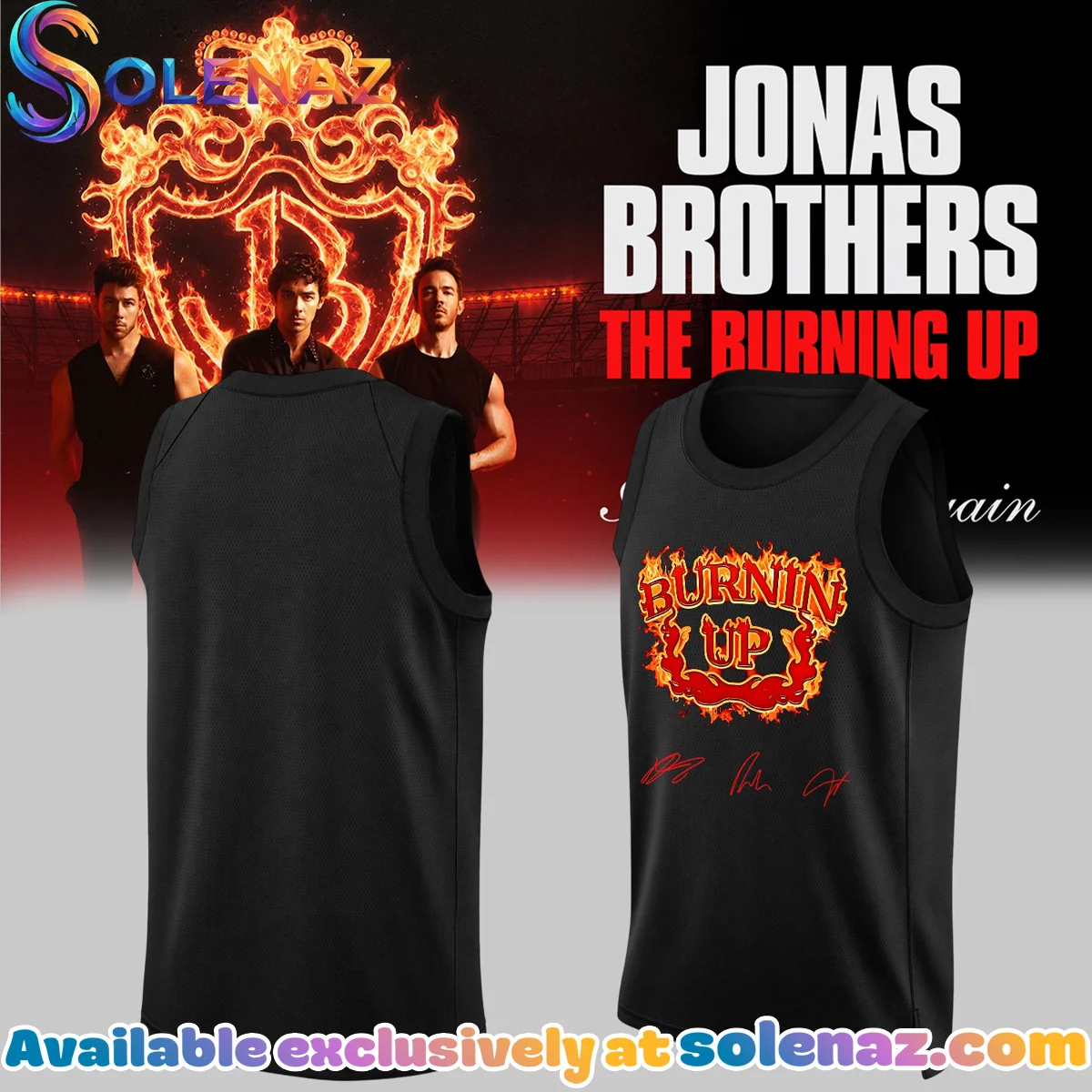Jonas Brothers The Burning Up Tour Jersey (Release 5)