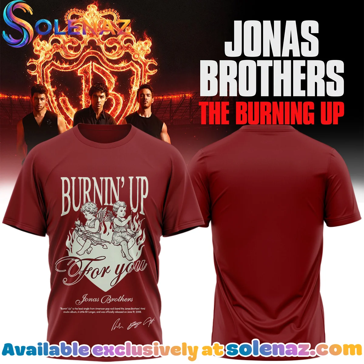 Jonas Brothers The Burning Up Tour T-Shirt & Hoodie - Series 27