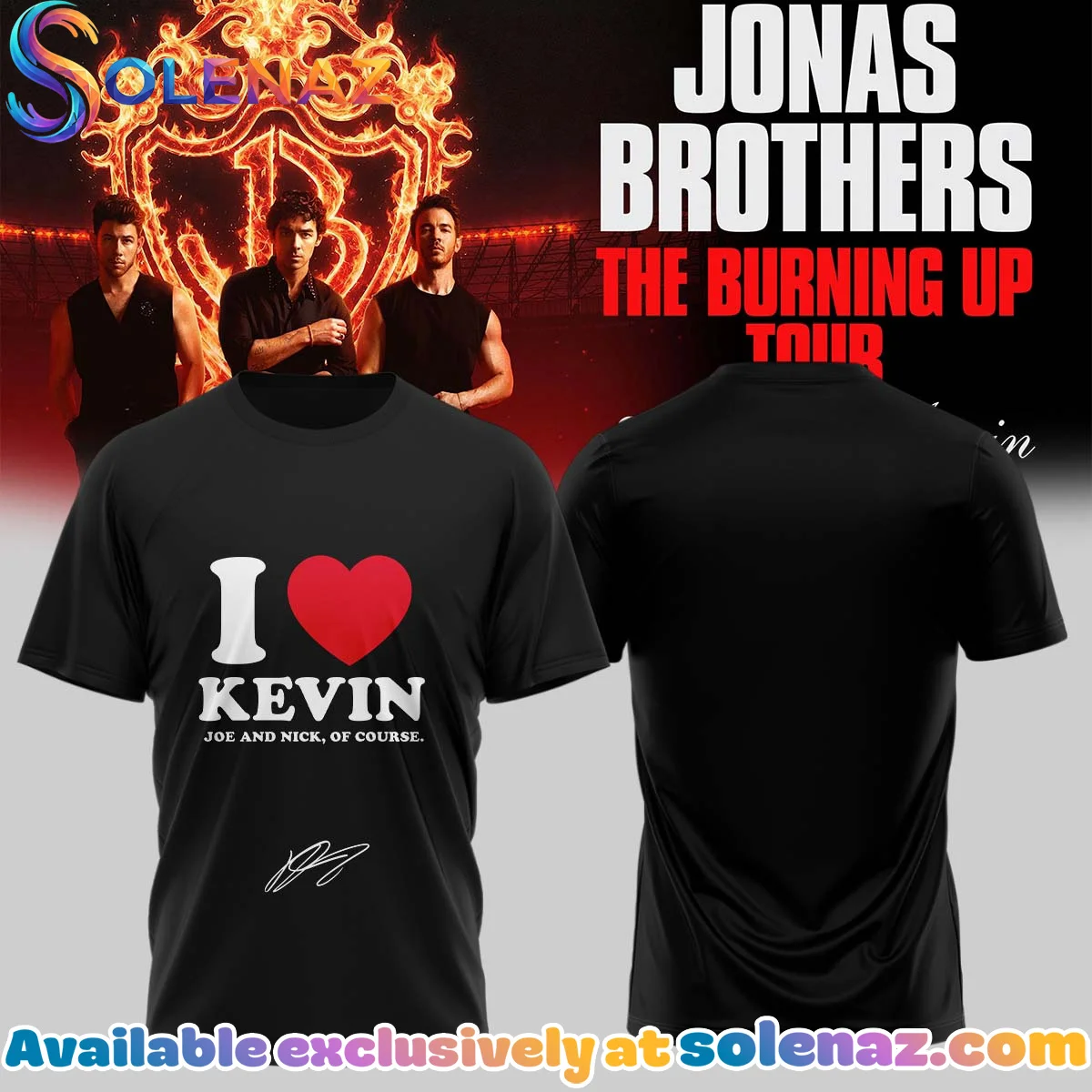 Jonas Brothers The Burning Up Tour Shirt & Hoodie (Style 32)