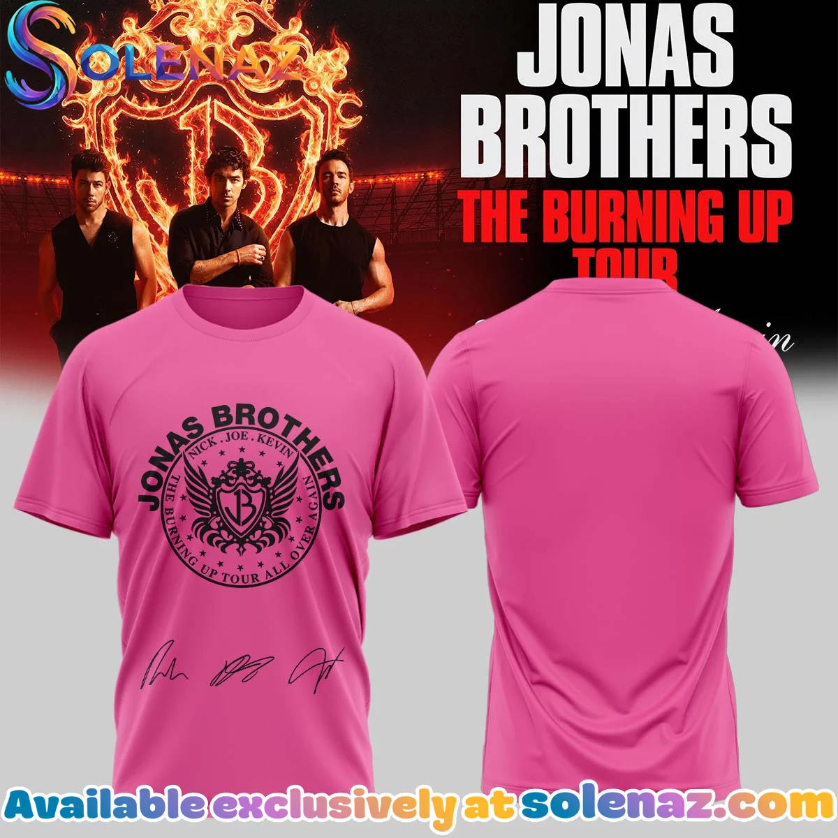 Jonas Brothers The Burning Up Tour T-Shirt & Hoodie [Batch 23]