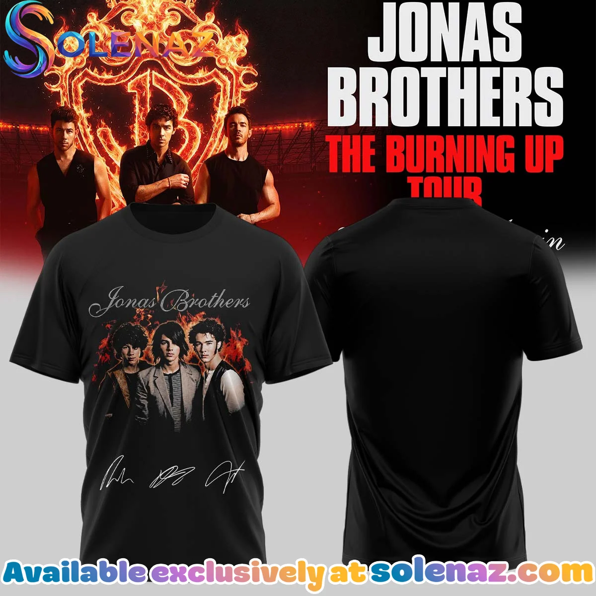 Jonas Brothers The Burning Up Tour Shirt & Hoodie (Style 30)