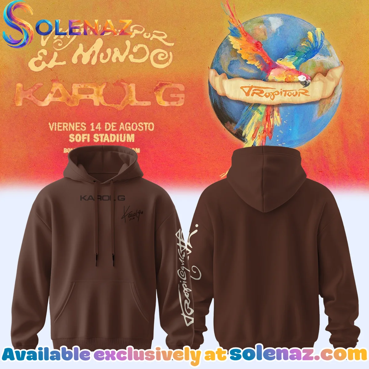 Karol G VIAJANDO POR EL MUNDO TROPITOUR Signature T-Shirt & Hoodie [Drop 1]