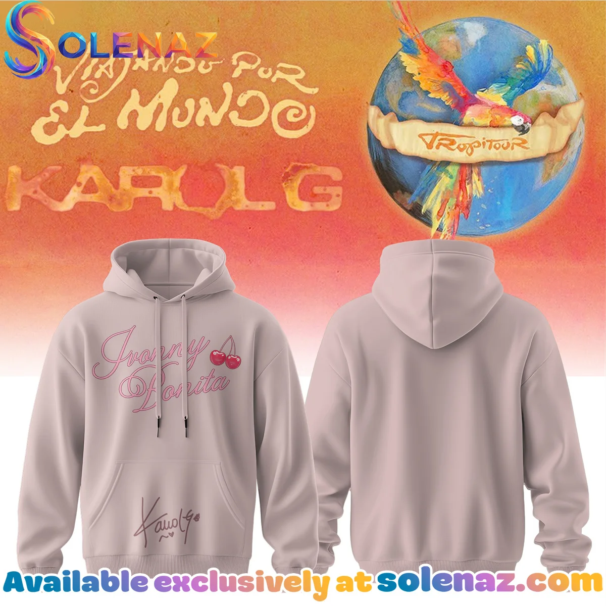 Karol G VIAJANDO POR EL MUNDO TROPITOUR Signature Shirt & Hoodie - Variant 3