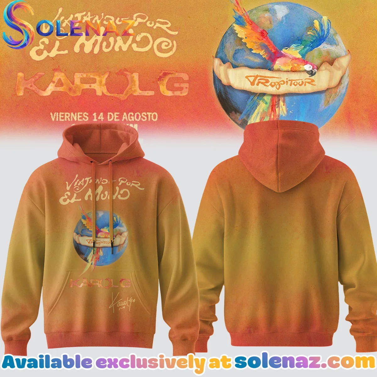 Karol G VIAJANDO POR EL MUNDO TROPITOUR Signature T-Shirt & Hoodie [Batch 2]