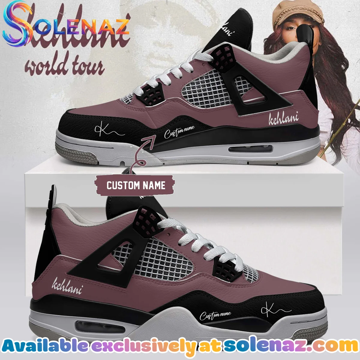 Kehlani World Tour Signature Custom Air Force 1 & Jordan 1 Shoes - Part 10