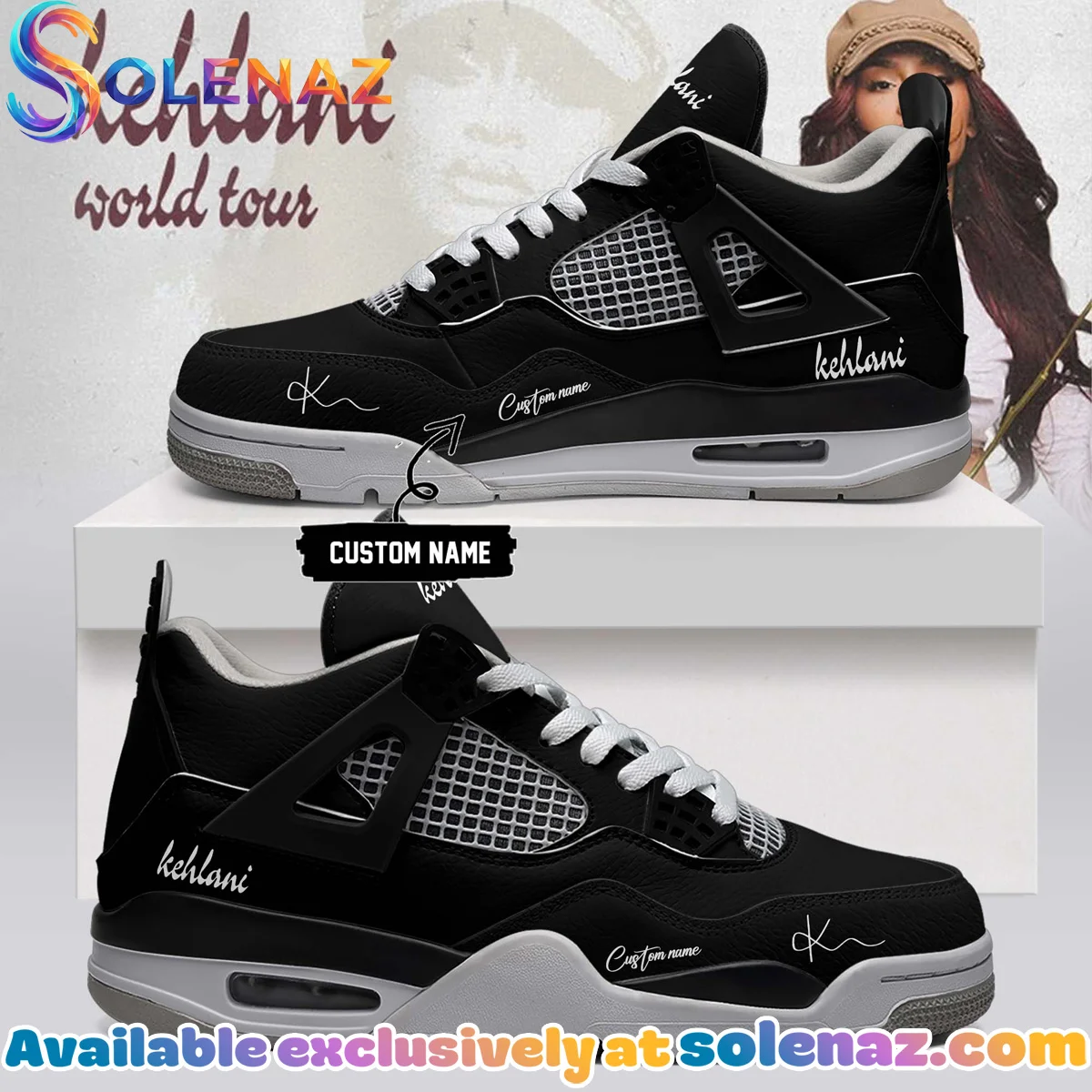 Kehlani World Tour Signature Custom Air Force 1 & Jordan 1 Shoes - Series 12