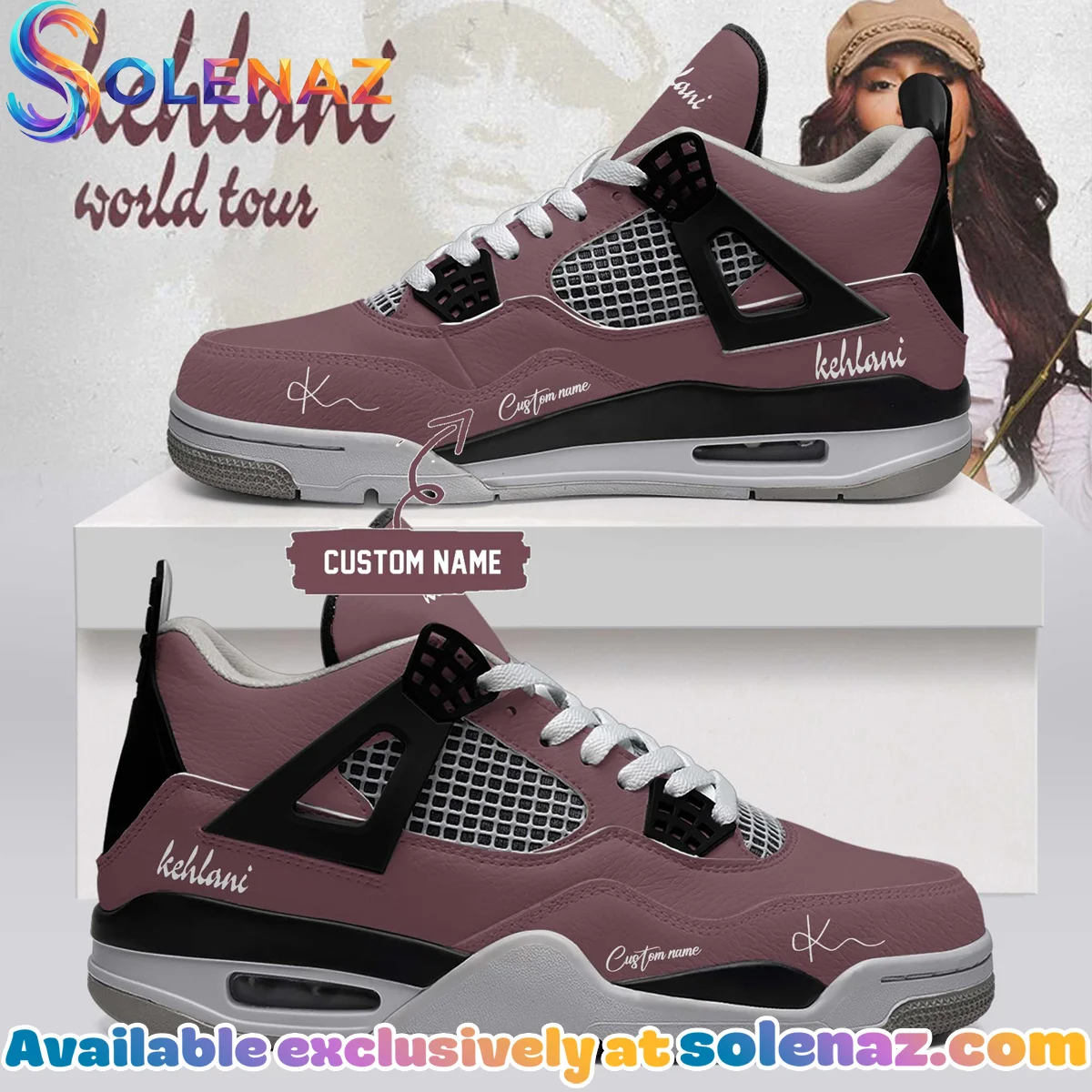 Kehlani World Tour Signature Custom Air Force 1 & Jordan 1 Shoes - Part 13