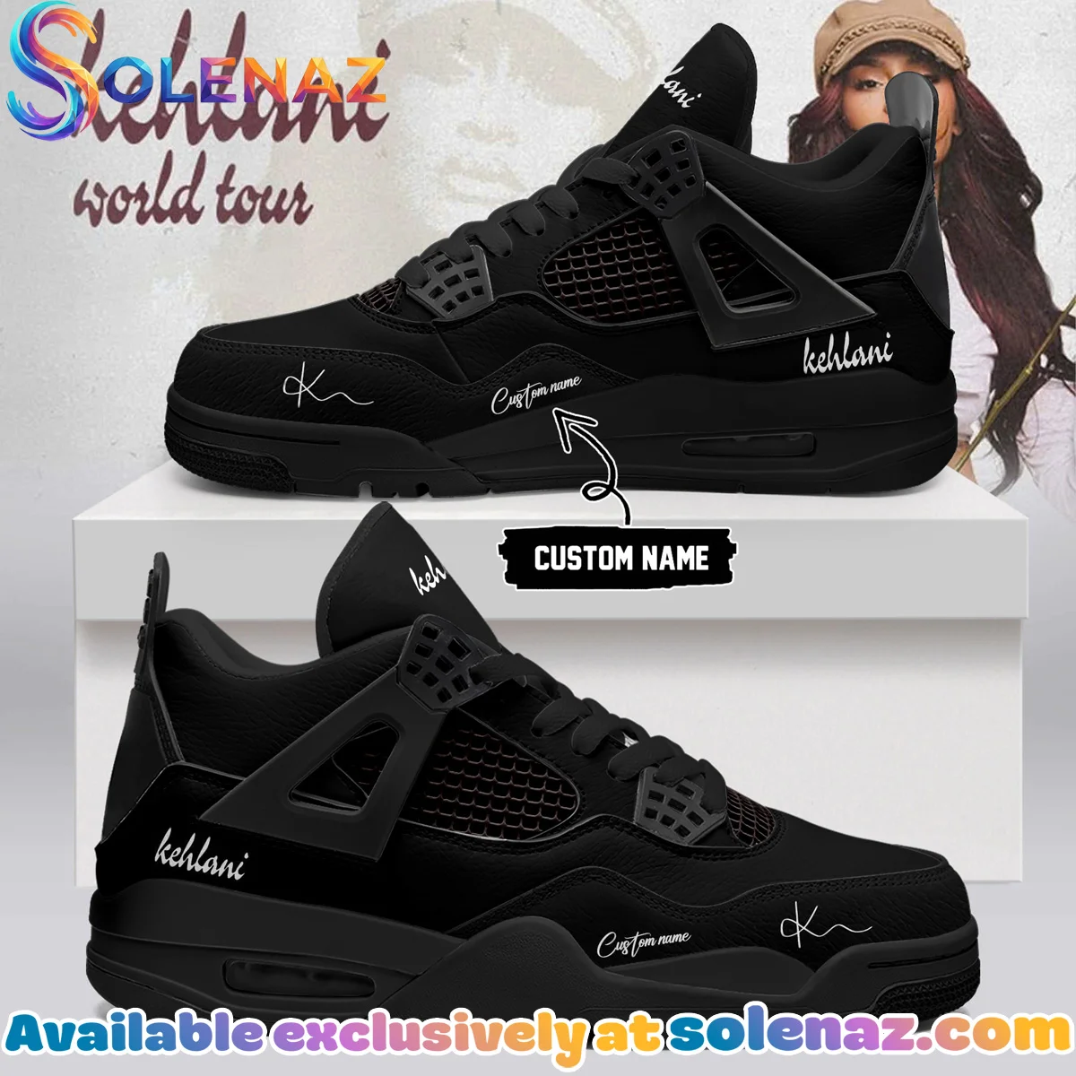 Kehlani World Tour Signature Custom Air Force 1 & Jordan 1 Shoes - Series 14