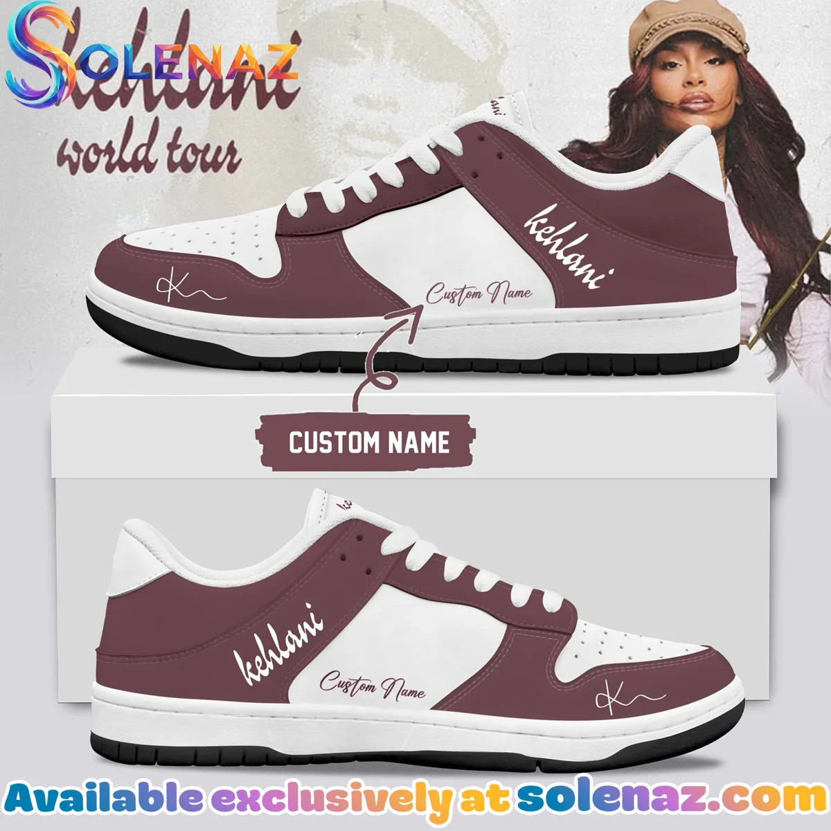Kehlani World Tour Signature Custom Air Force 1 & Jordan 1 Shoes (Style 16)