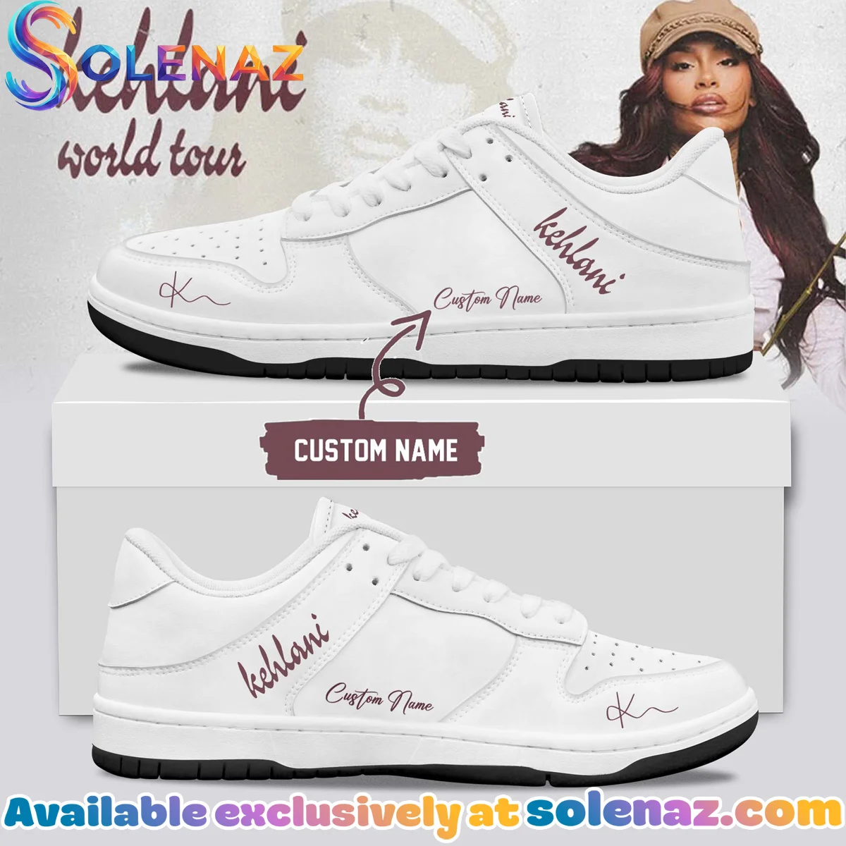 Kehlani World Tour Signature Custom Air Force 1 & Jordan 1 Shoes [Batch 17]