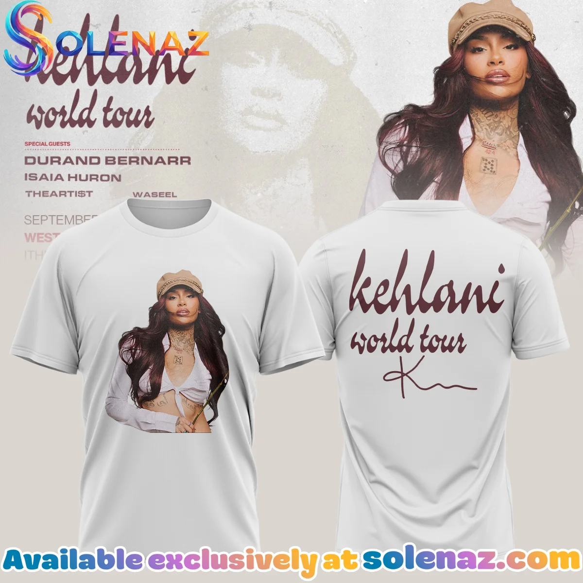 Kehlani World Tour Signature Shirt & Hoodie (Style 28)