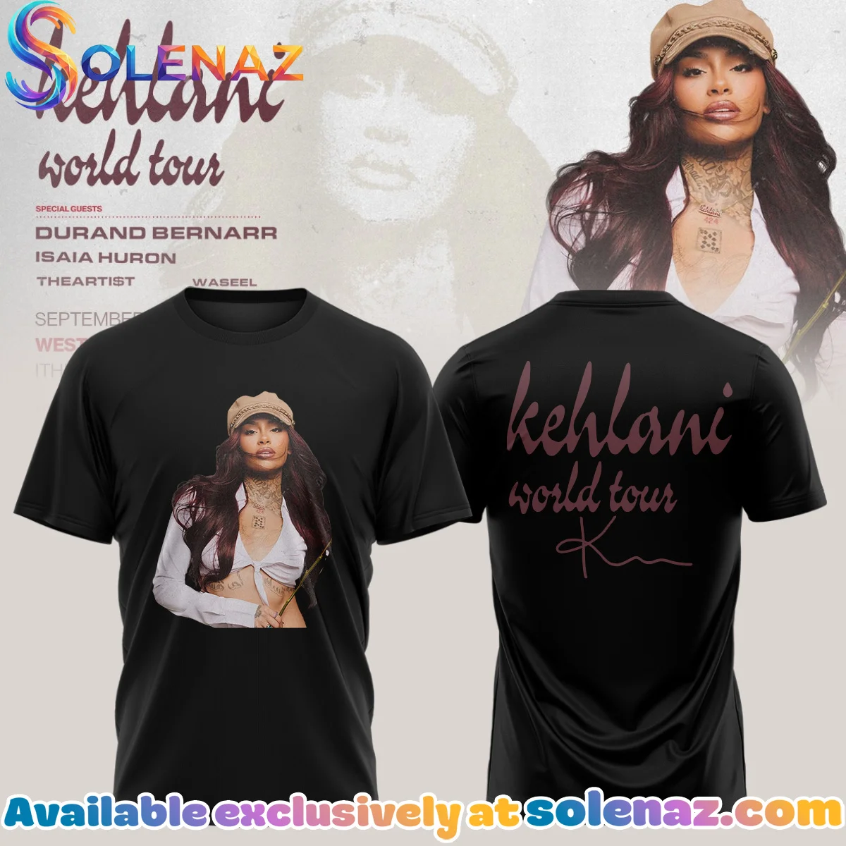 Kehlani World Tour Signature T-Shirt & Hoodie (Design 25)
