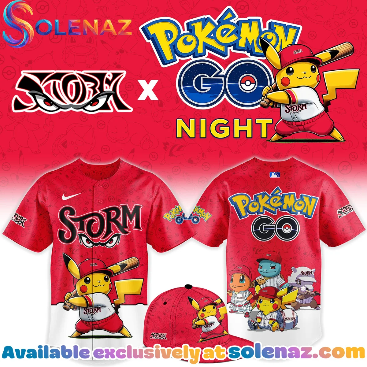 Lake Elsinore Storm x Pokemon GO Jersey