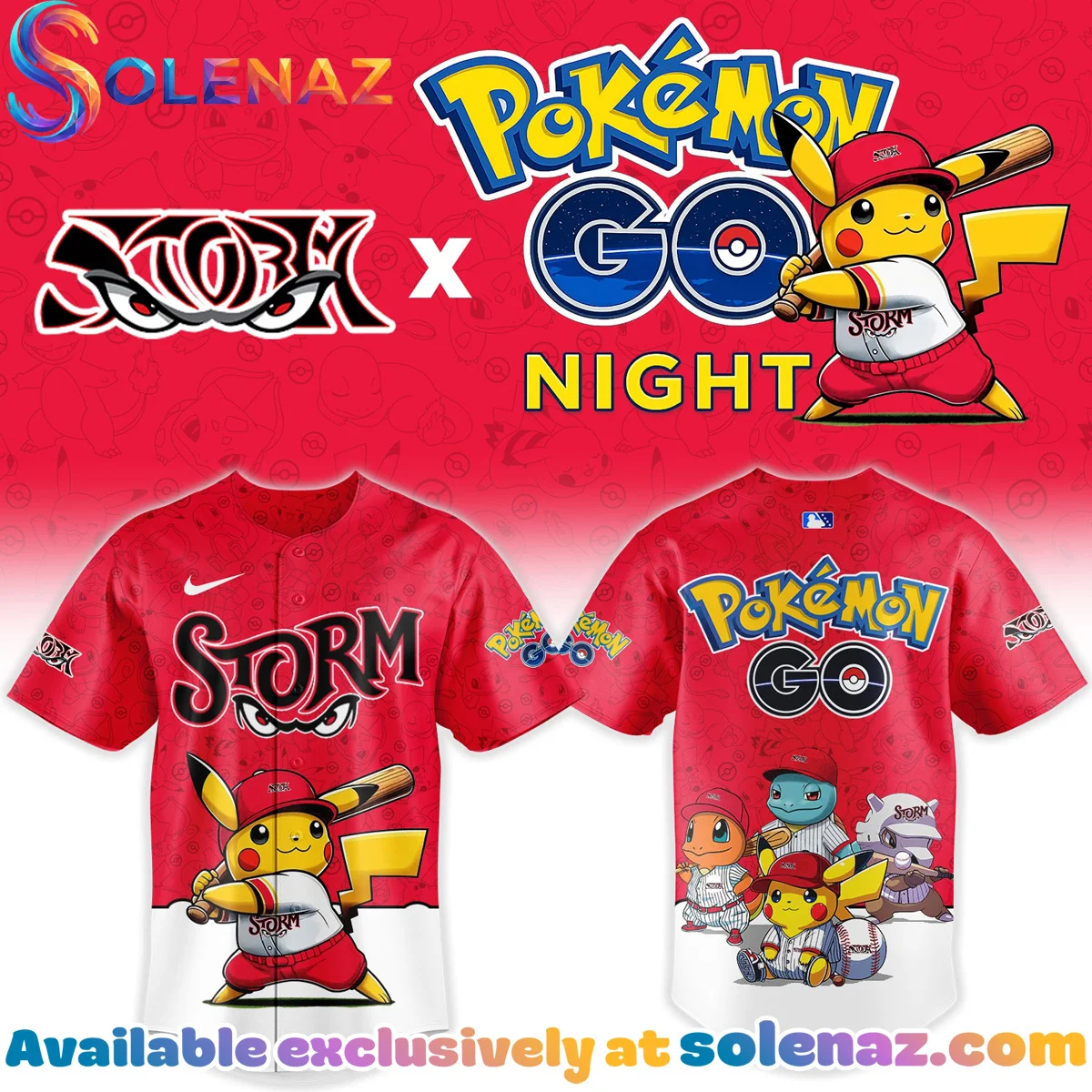 Lake Elsinore Storm x Pokemon GO Jersey Lake Elsinore Storm x Pokemon GO Jersey