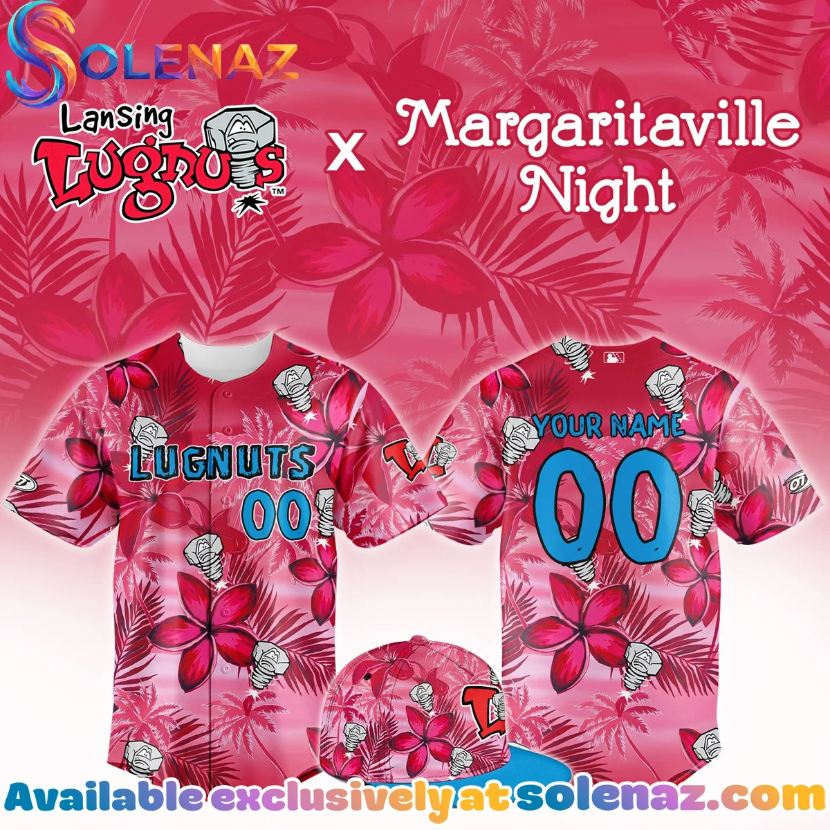 Lansing Lugnuts x Margaritaville Jersey
